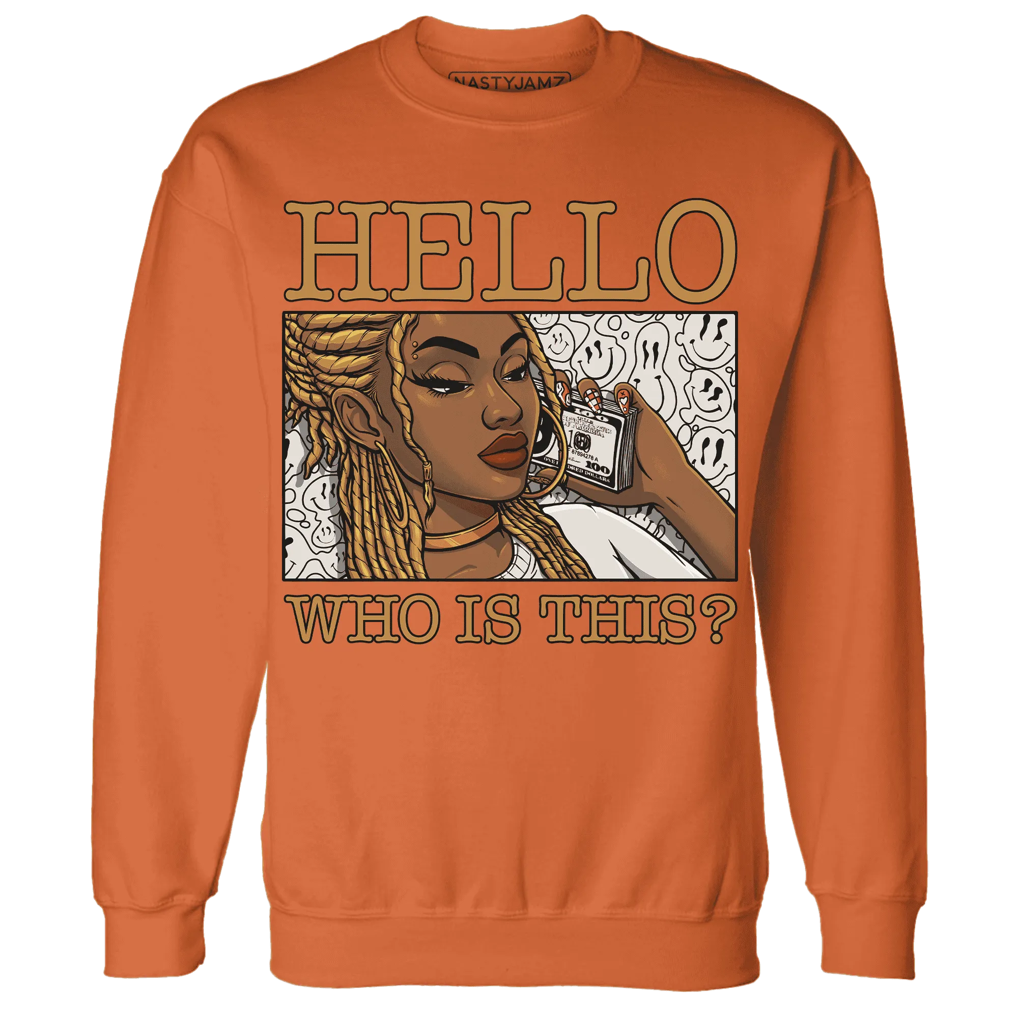 Dunk-Low-Retro-Wheat-Orange-NastyJamz-Sweatshirt-Match-Hello-Girl