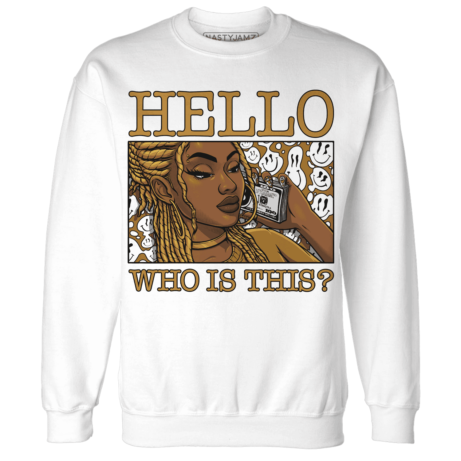 Wheat-13s-Sweatshirt-Match-Hello-Girl