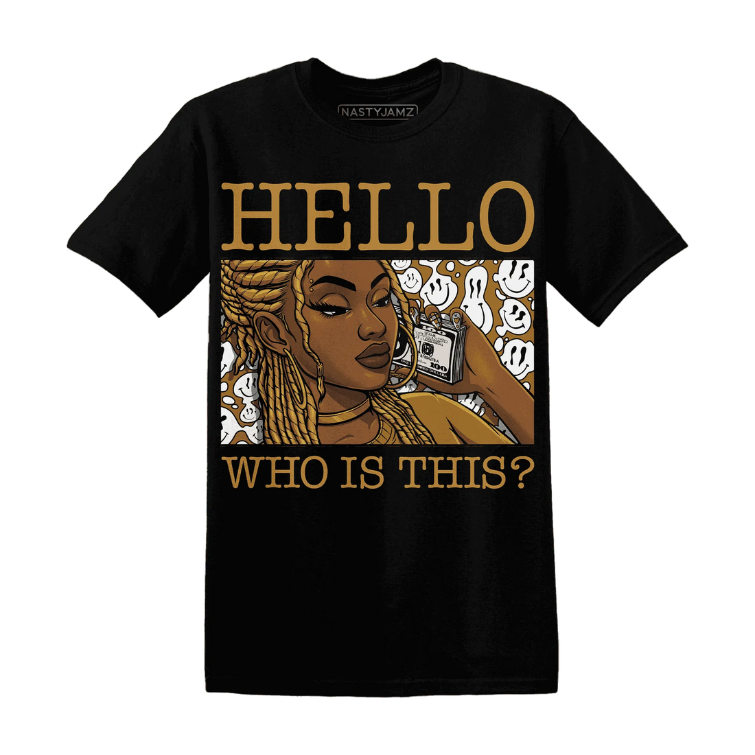 Wheat-13s-T-Shirt-Match-Hello-Girl