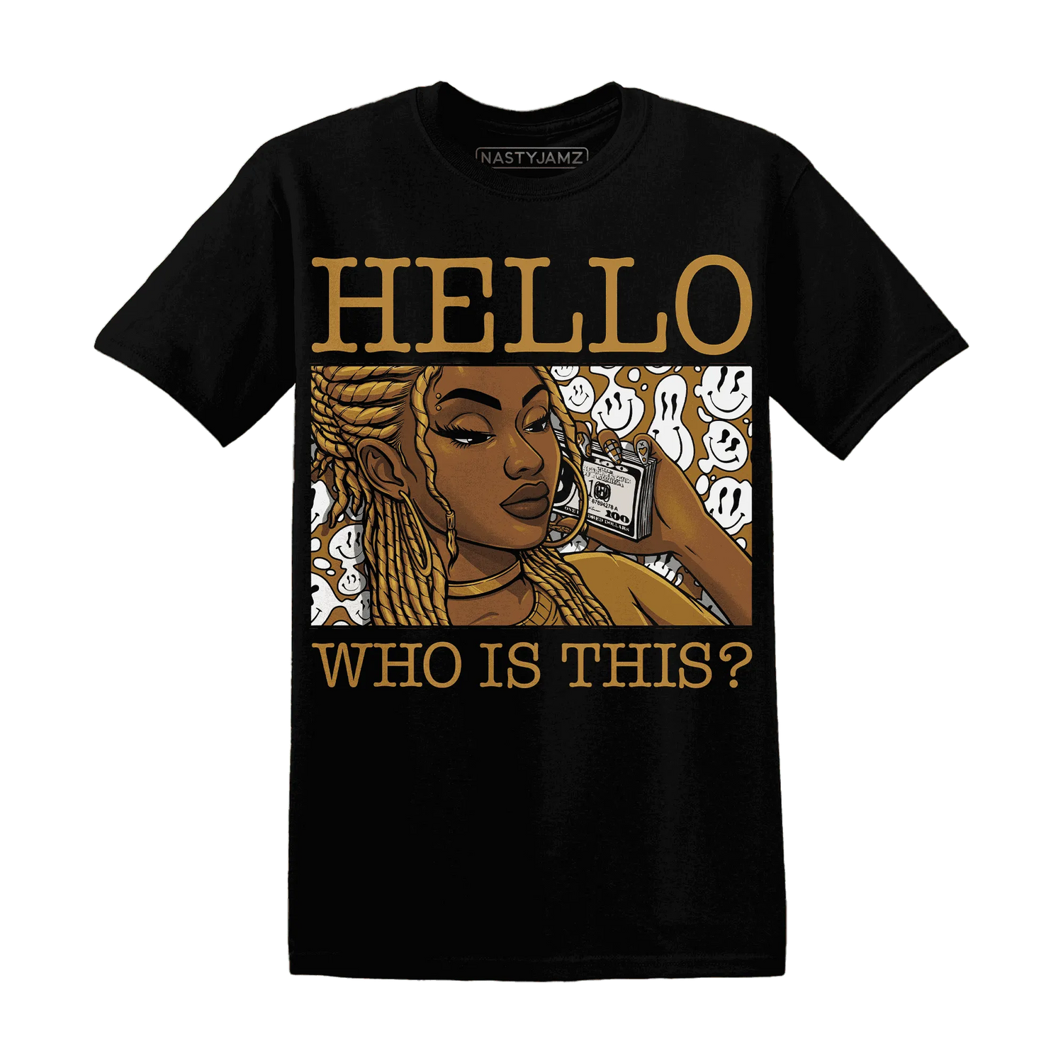 Wheat-13s-T-Shirt-Match-Hello-Girl