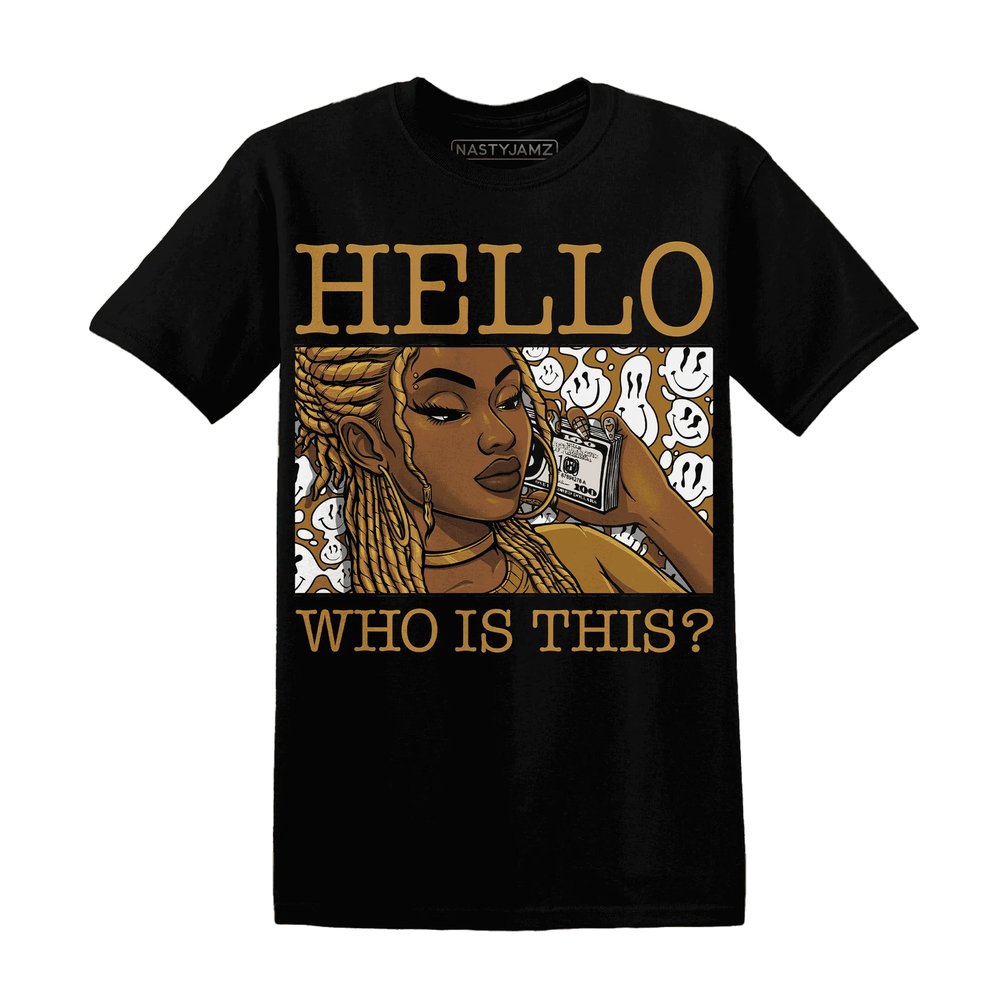 Wheat-13s-T-Shirt-Match-Hello-Girl