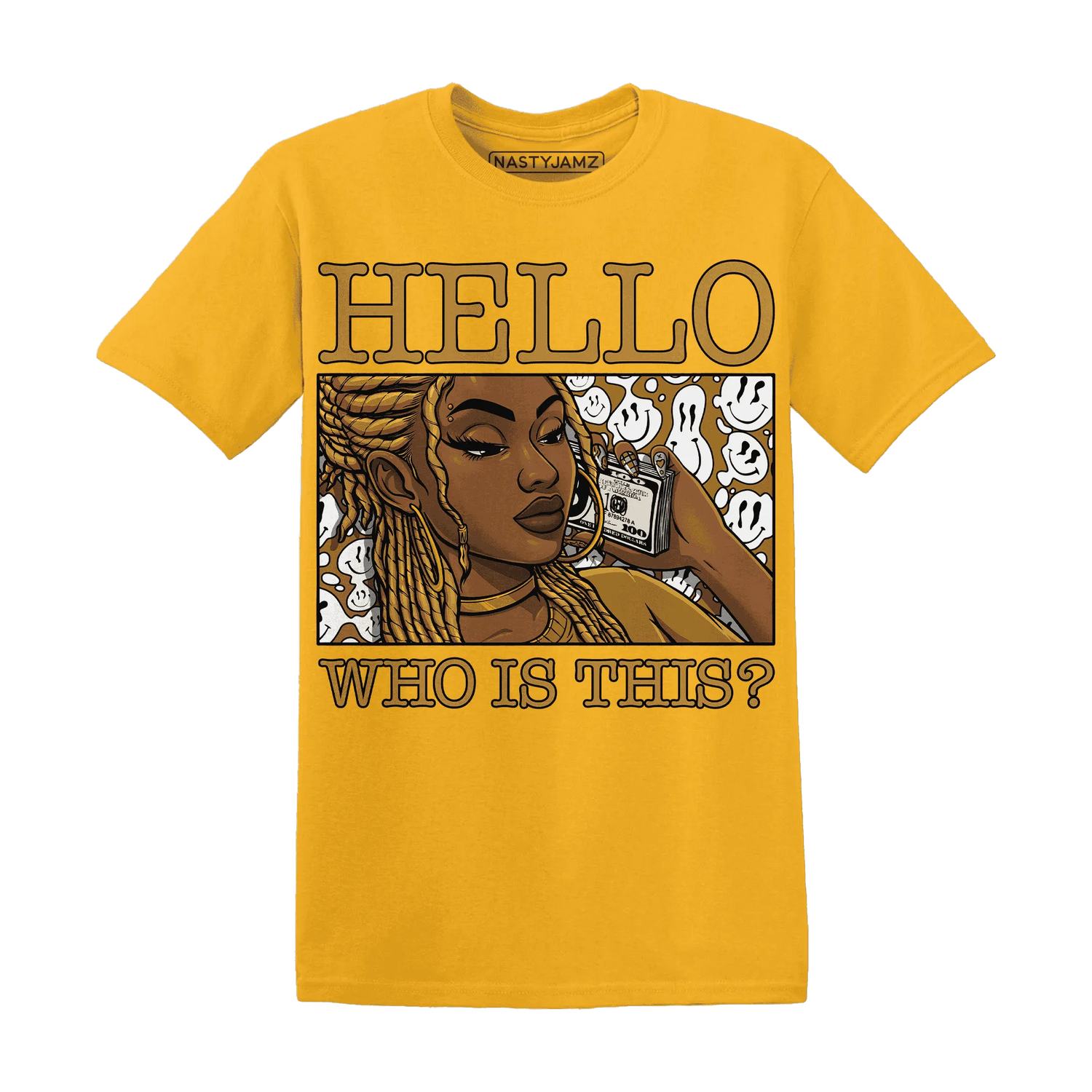 Wheat-13s-T-Shirt-Match-Hello-Girl