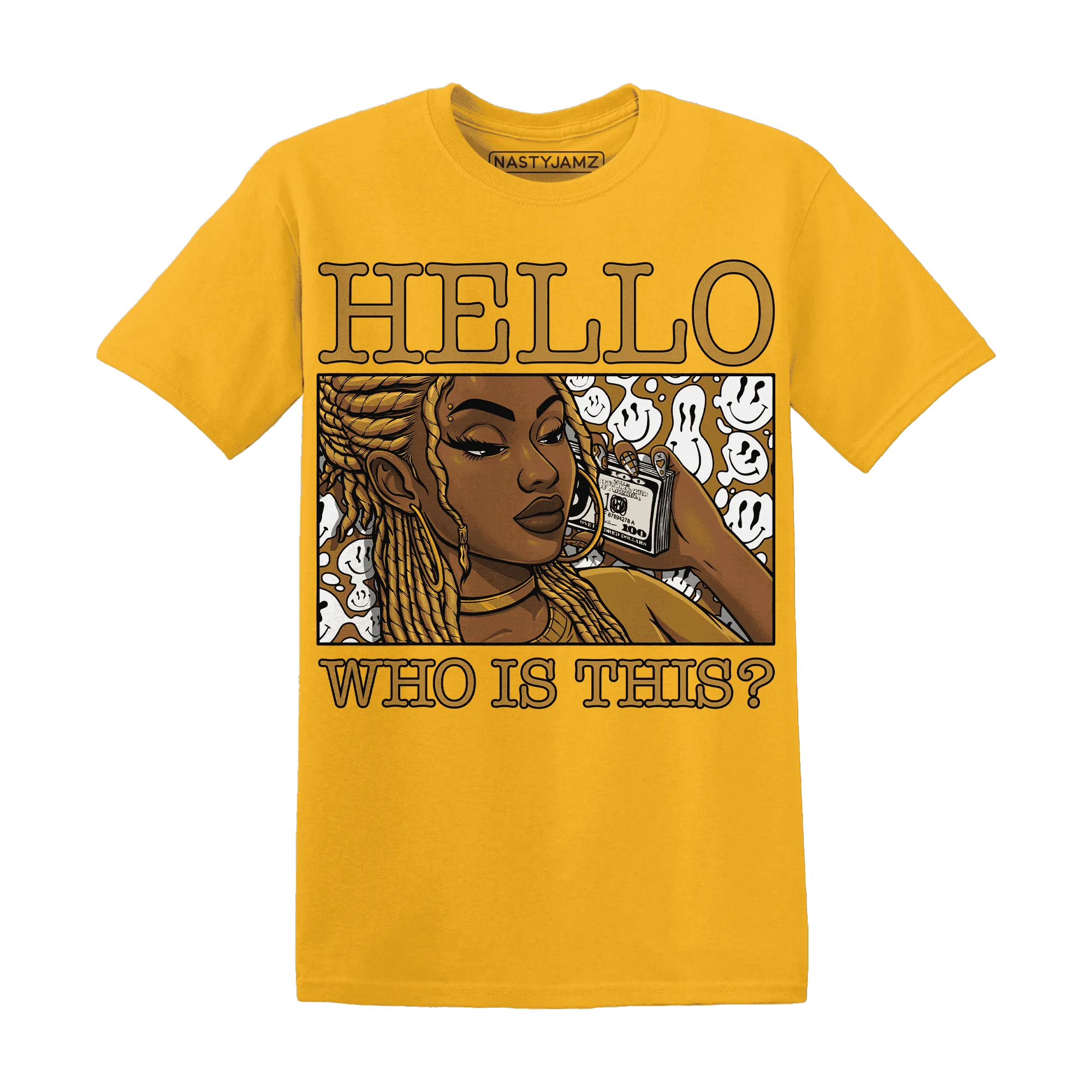 Wheat-13s-T-Shirt-Match-Hello-Girl