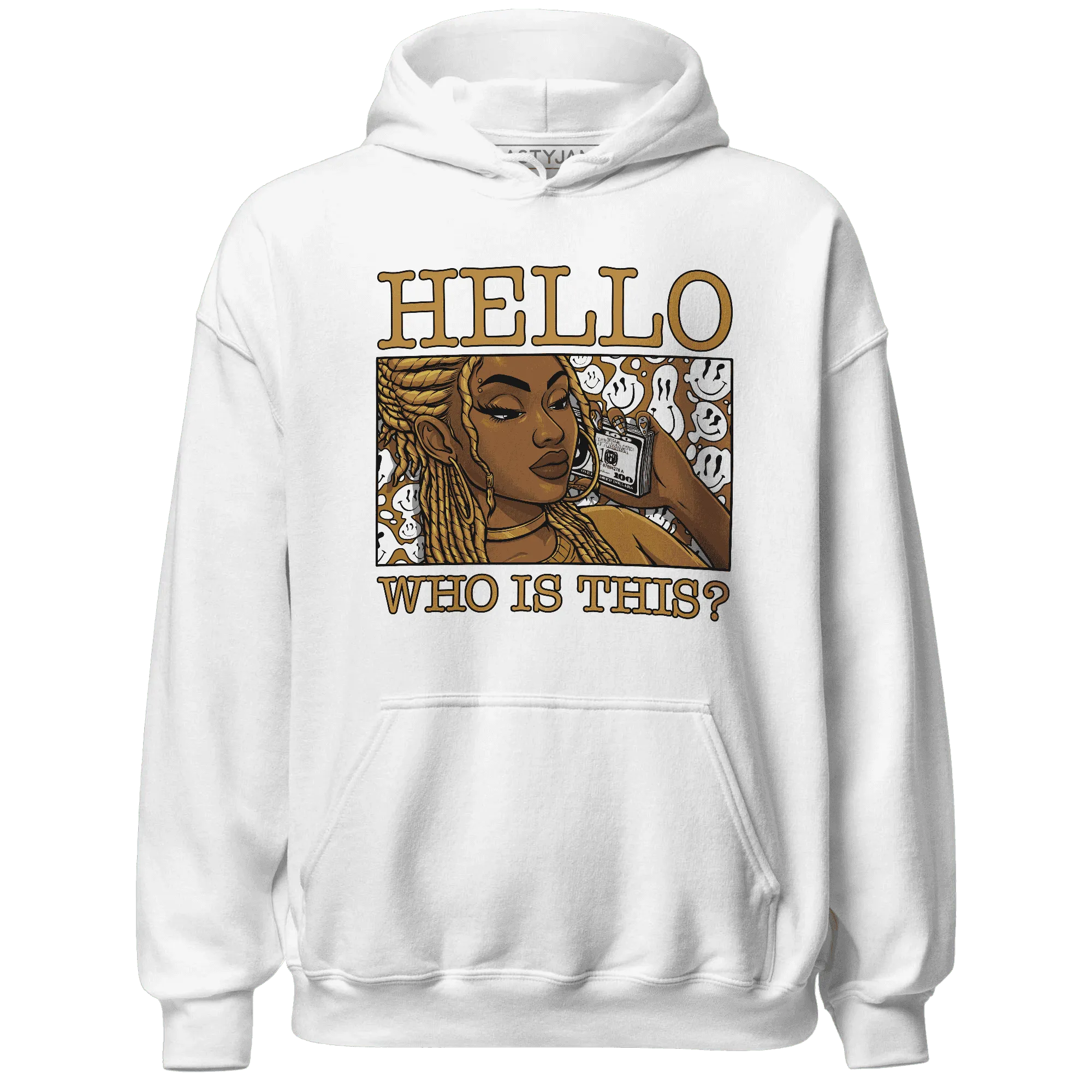 Wheat-13s-Hoodie-Match-Hello-Girl