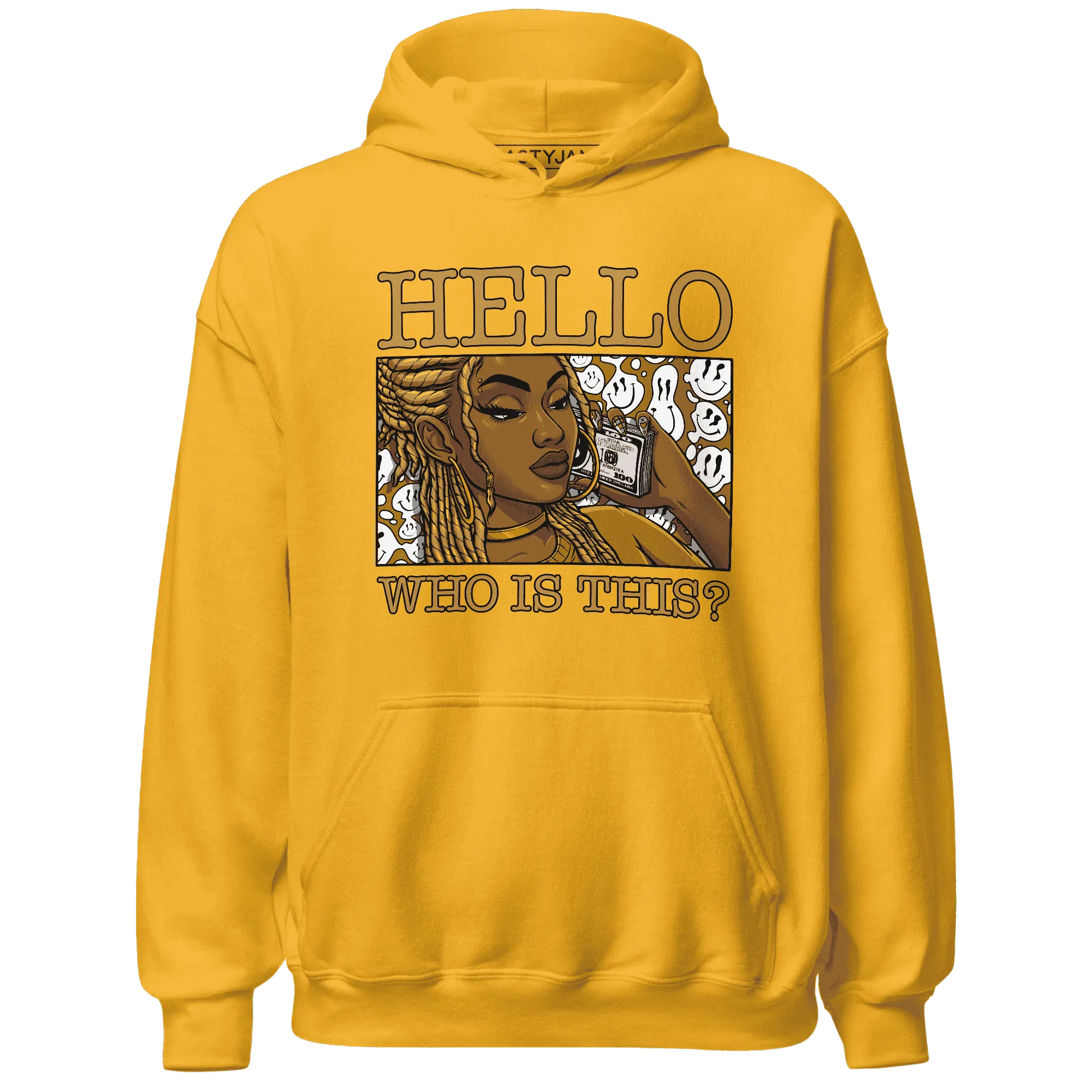 Wheat-13s-Hoodie-Match-Hello-Girl