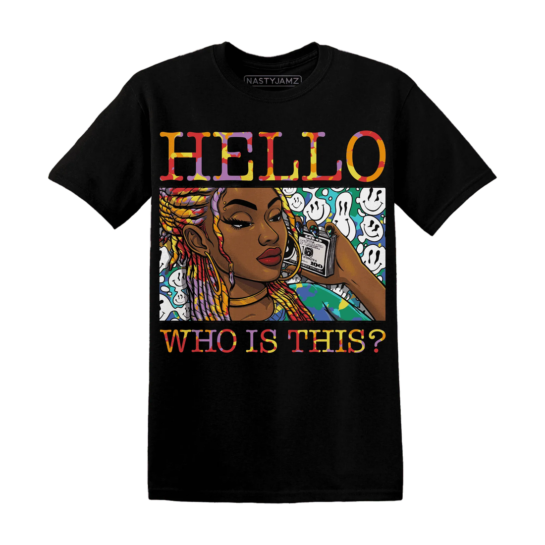 Mid-GS-Six-Championships-1s-T-Shirt-Match-Hello-Girl