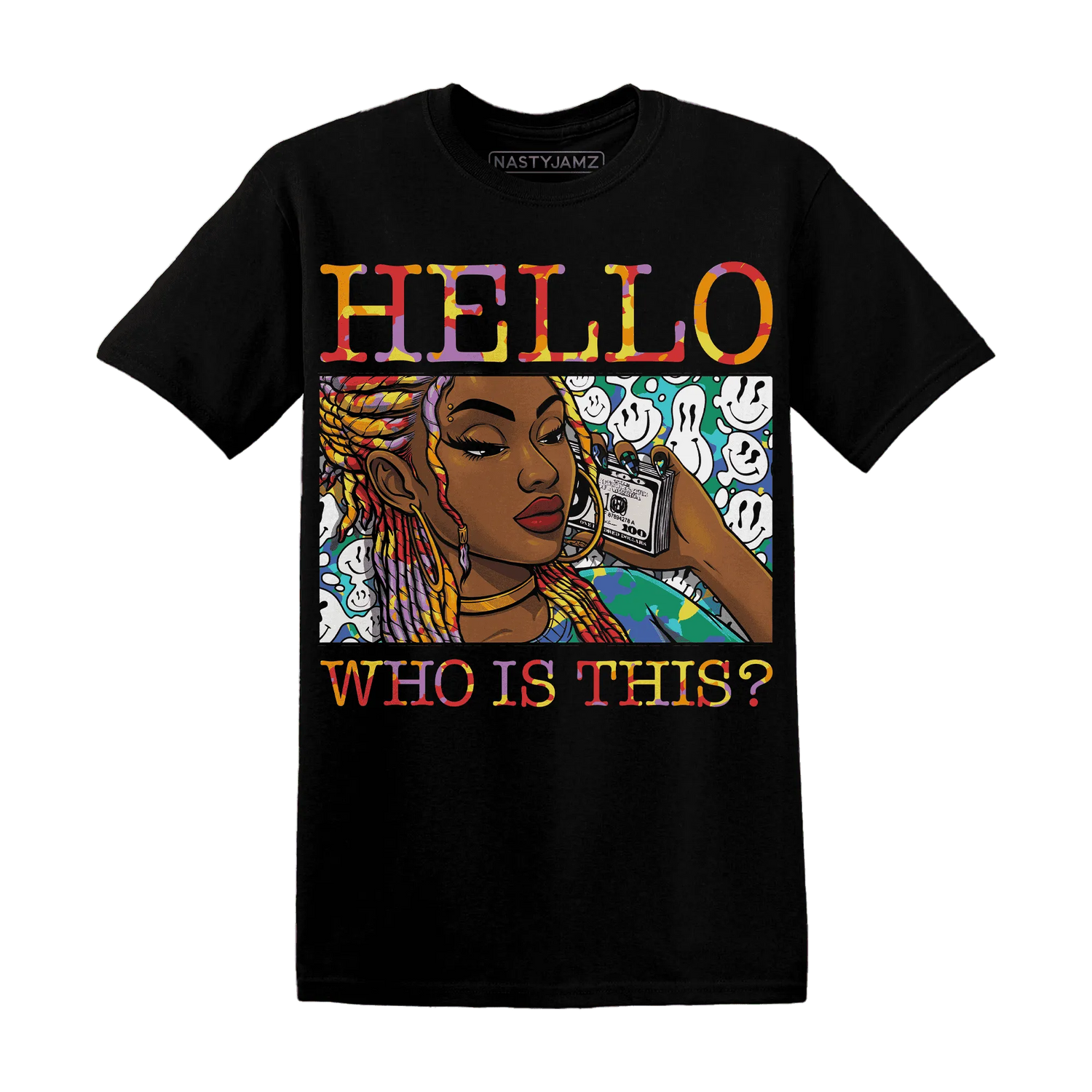 Mid-GS-Six-Championships-1s-T-Shirt-Match-Hello-Girl