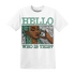 Green-Glow-3s-T-Shirt-Match-Hello-Girl