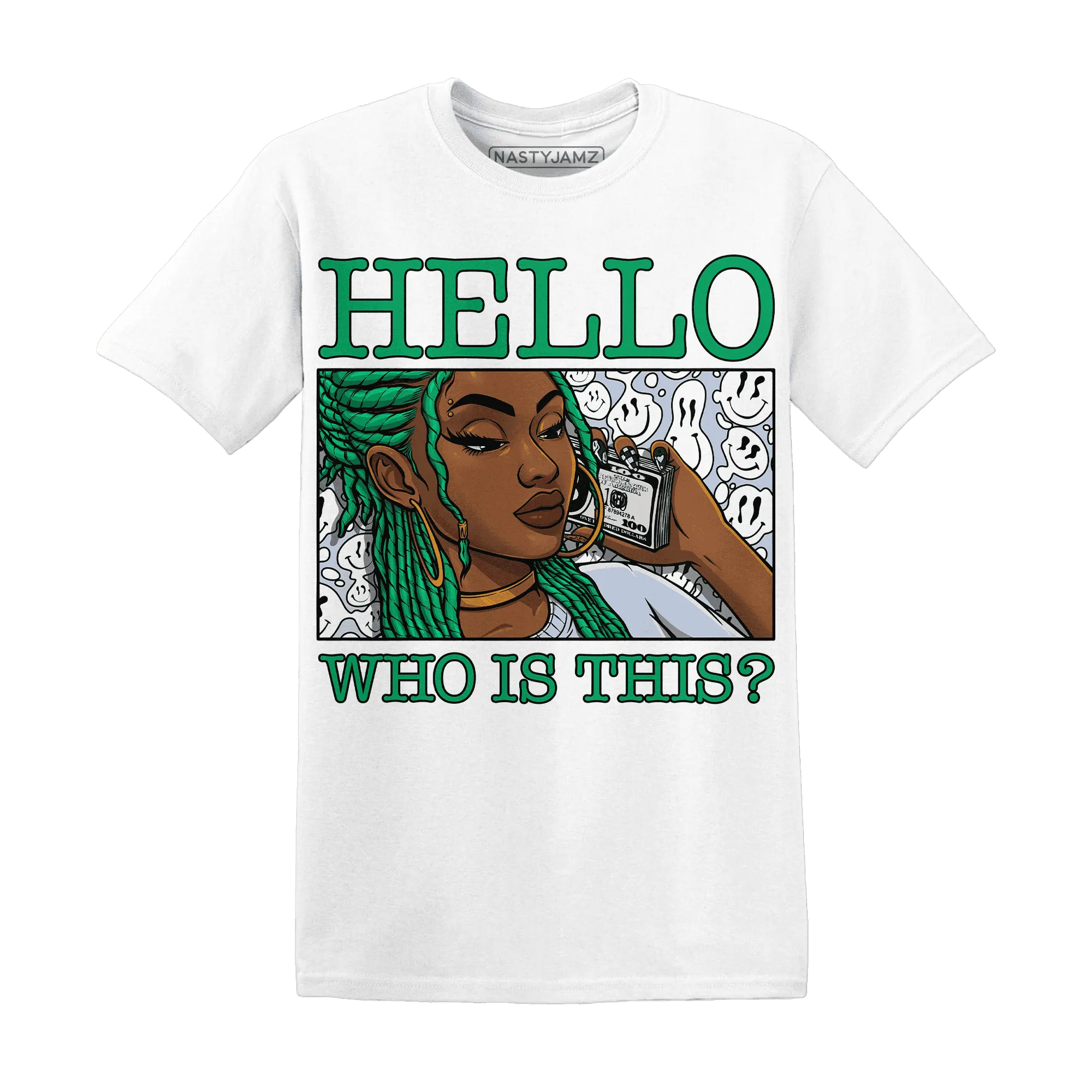 Lucky-Green-5s-T-Shirt-Match-Hello-Girl