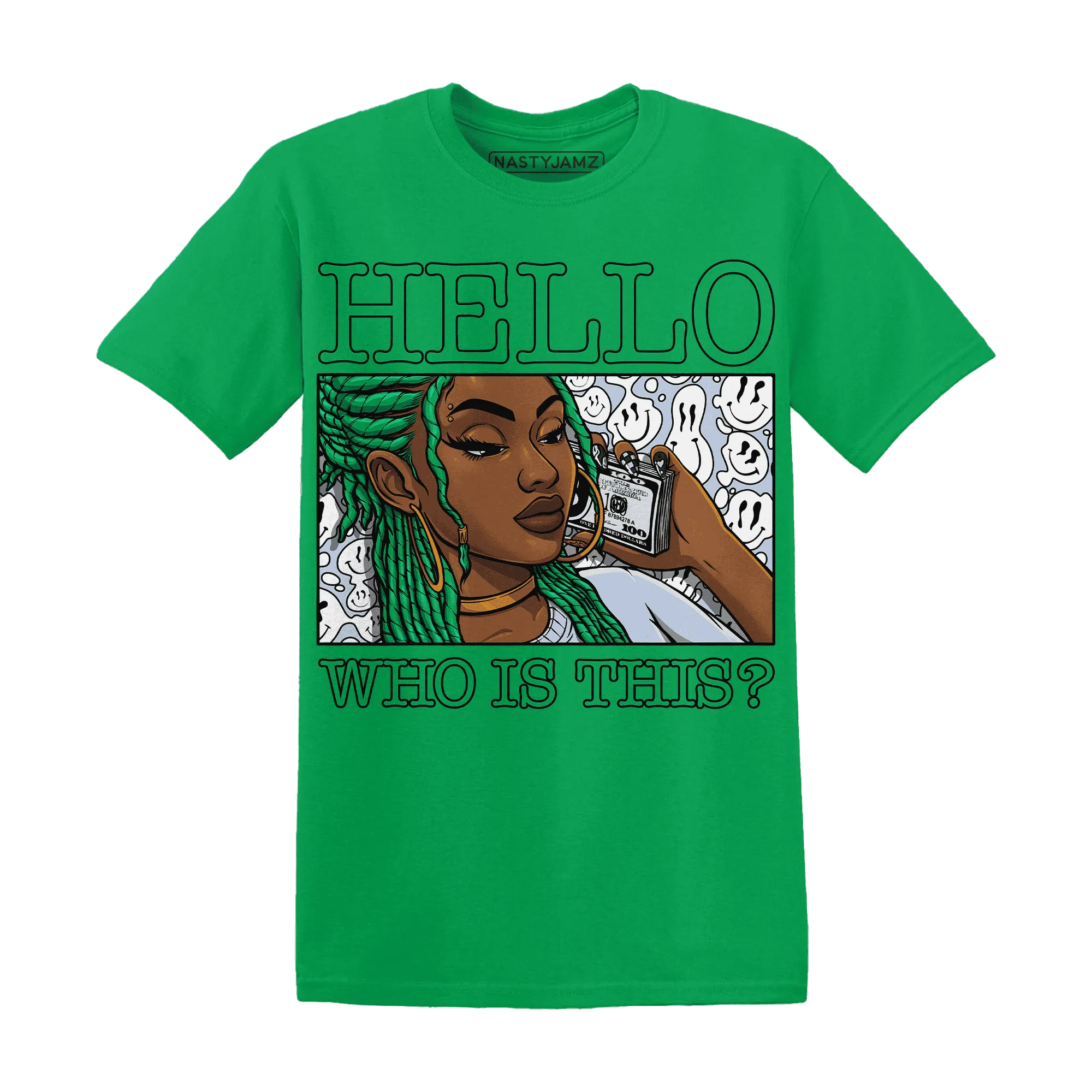 Lucky-Green-5s-T-Shirt-Match-Hello-Girl