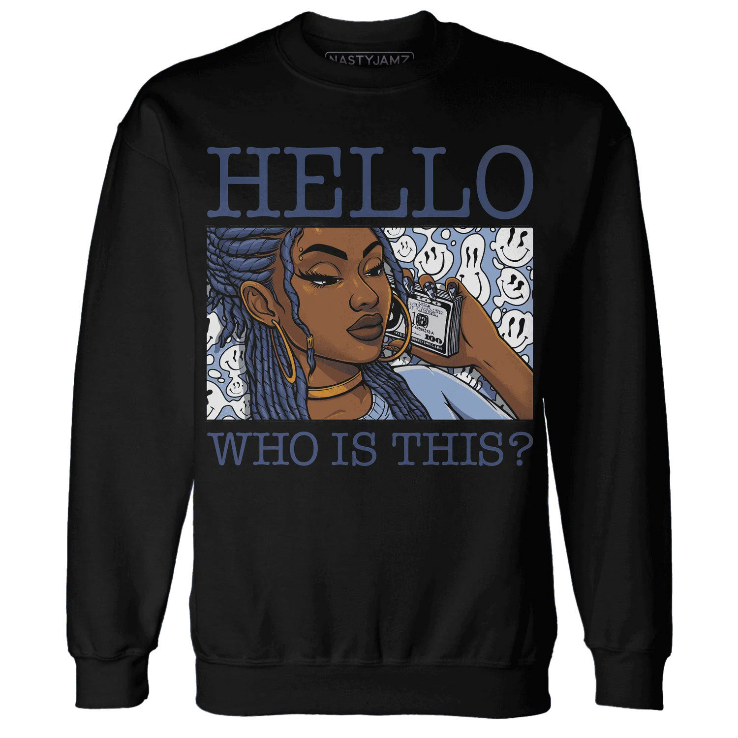 Midnight-Navy-5s-Sweatshirt-Match-Hello-Girl