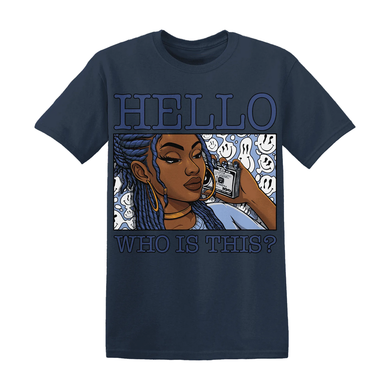 Midnight-Navy-5s-T-Shirt-Match-Hello-Girl