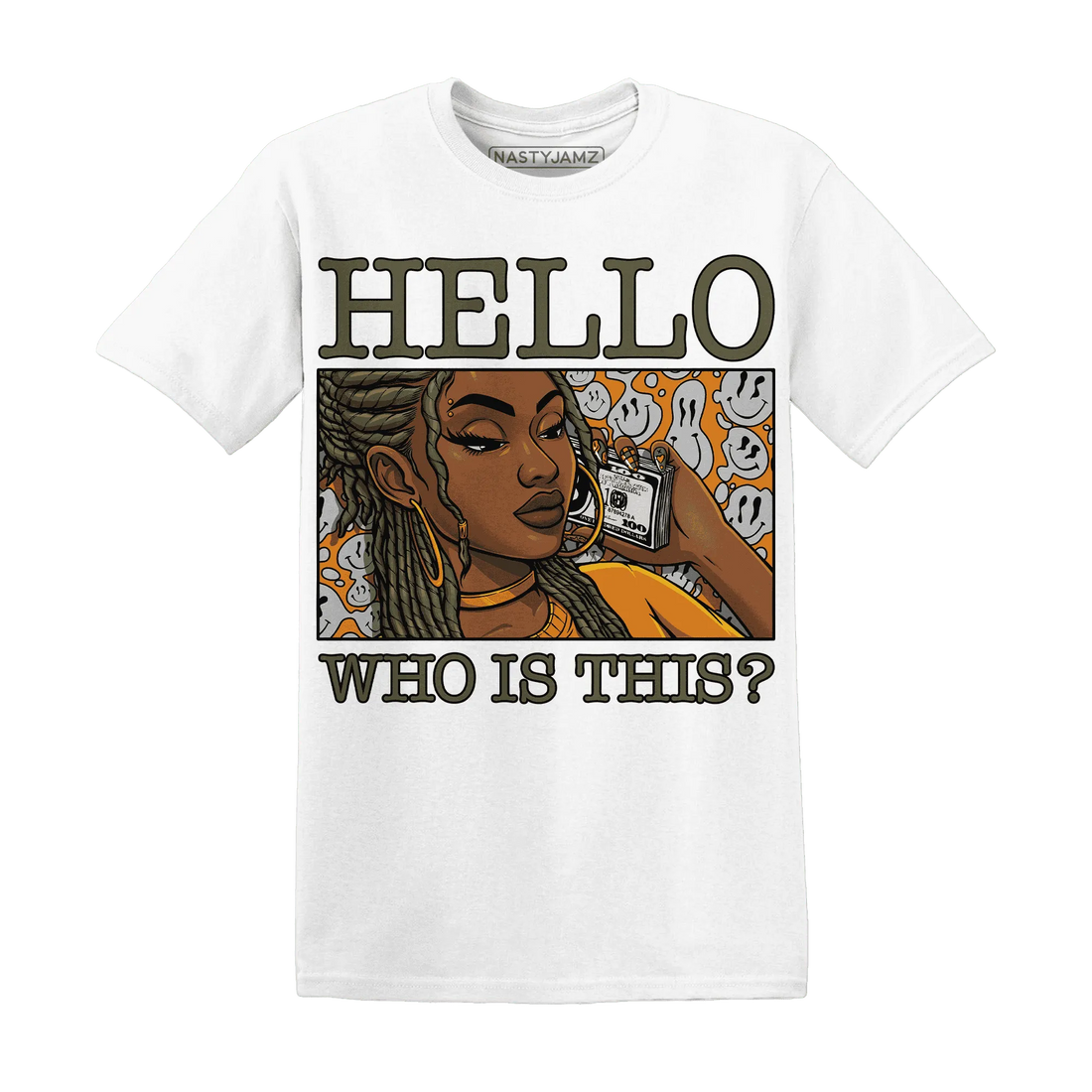 Olive-5s-T-Shirt-Match-Hello-Girl