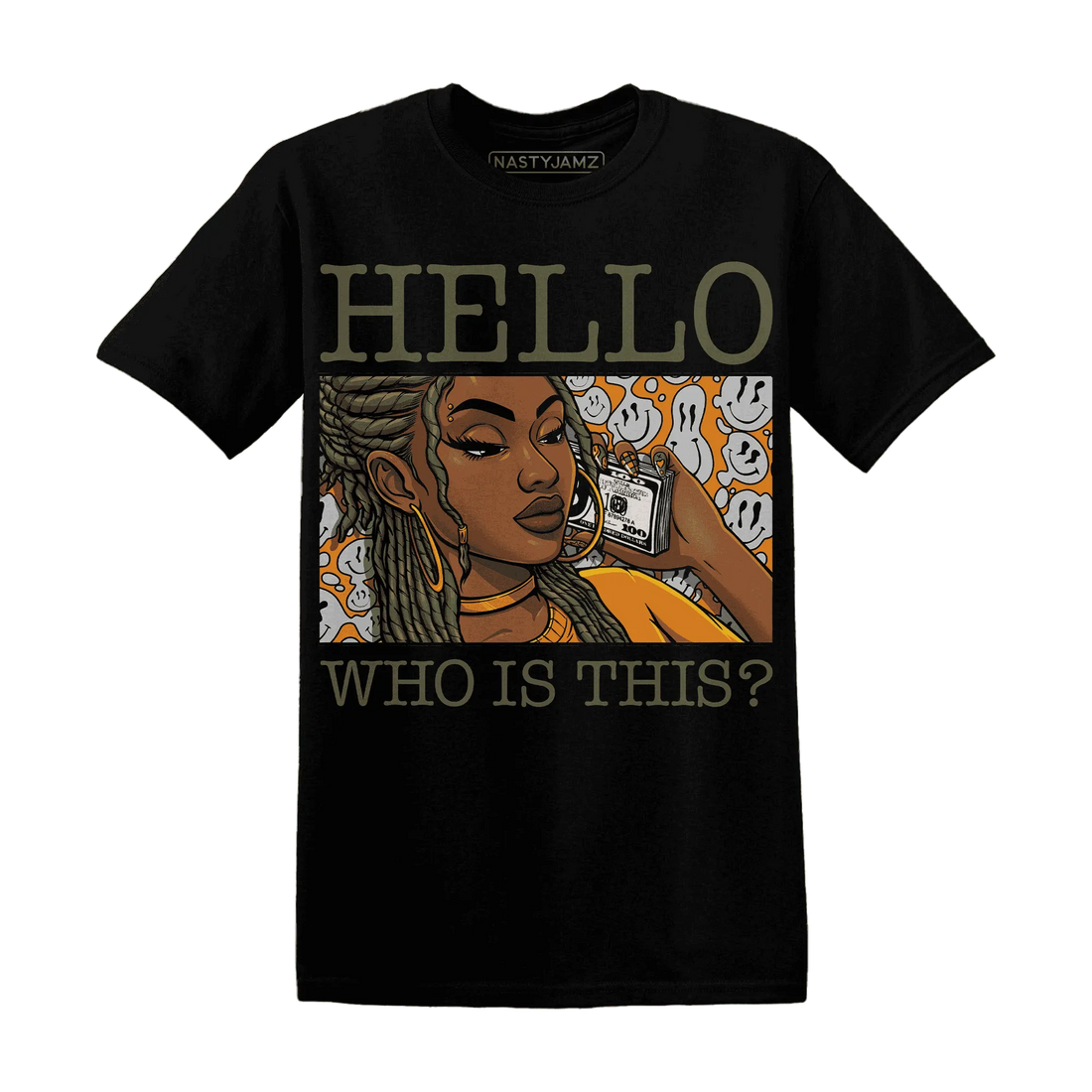 Olive-5s-T-Shirt-Match-Hello-Girl