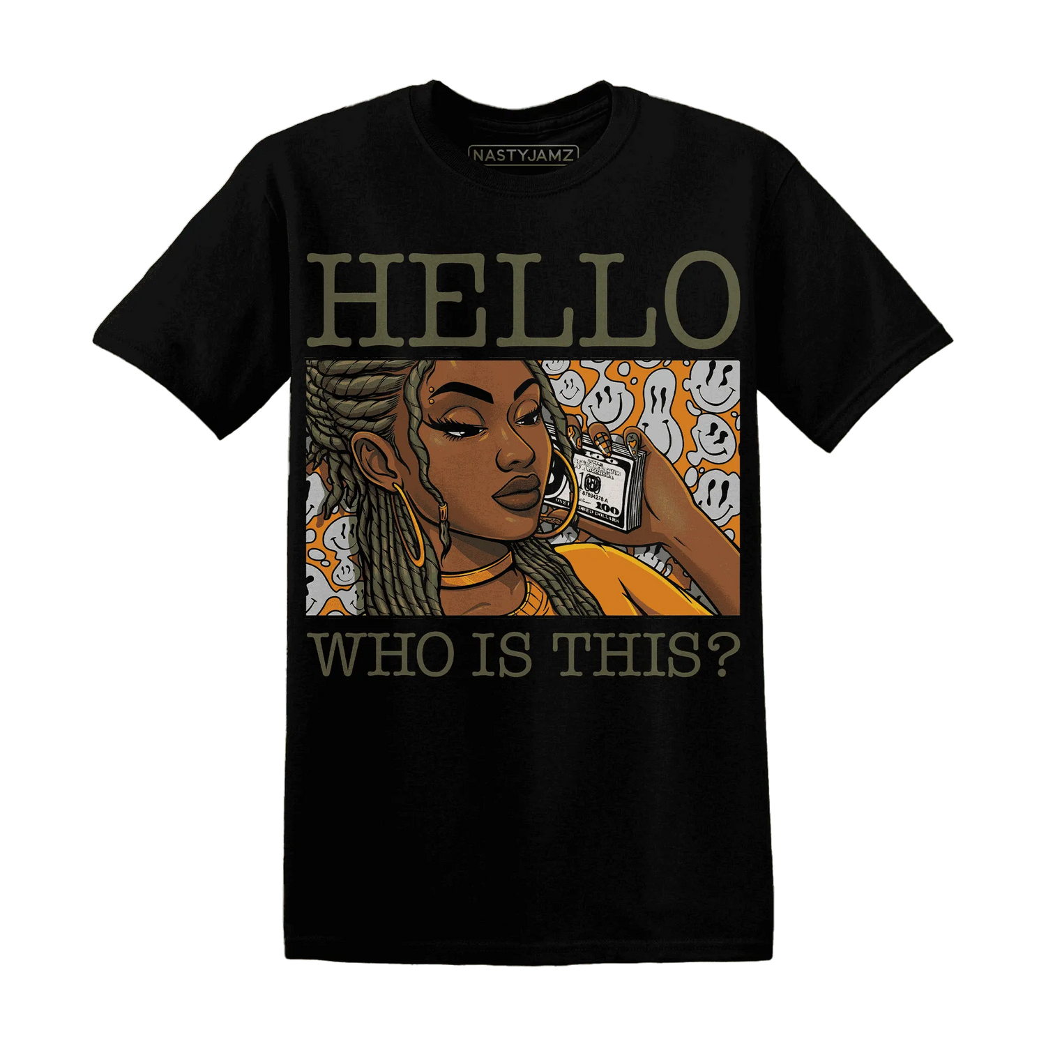 Olive-5s-T-Shirt-Match-Hello-Girl