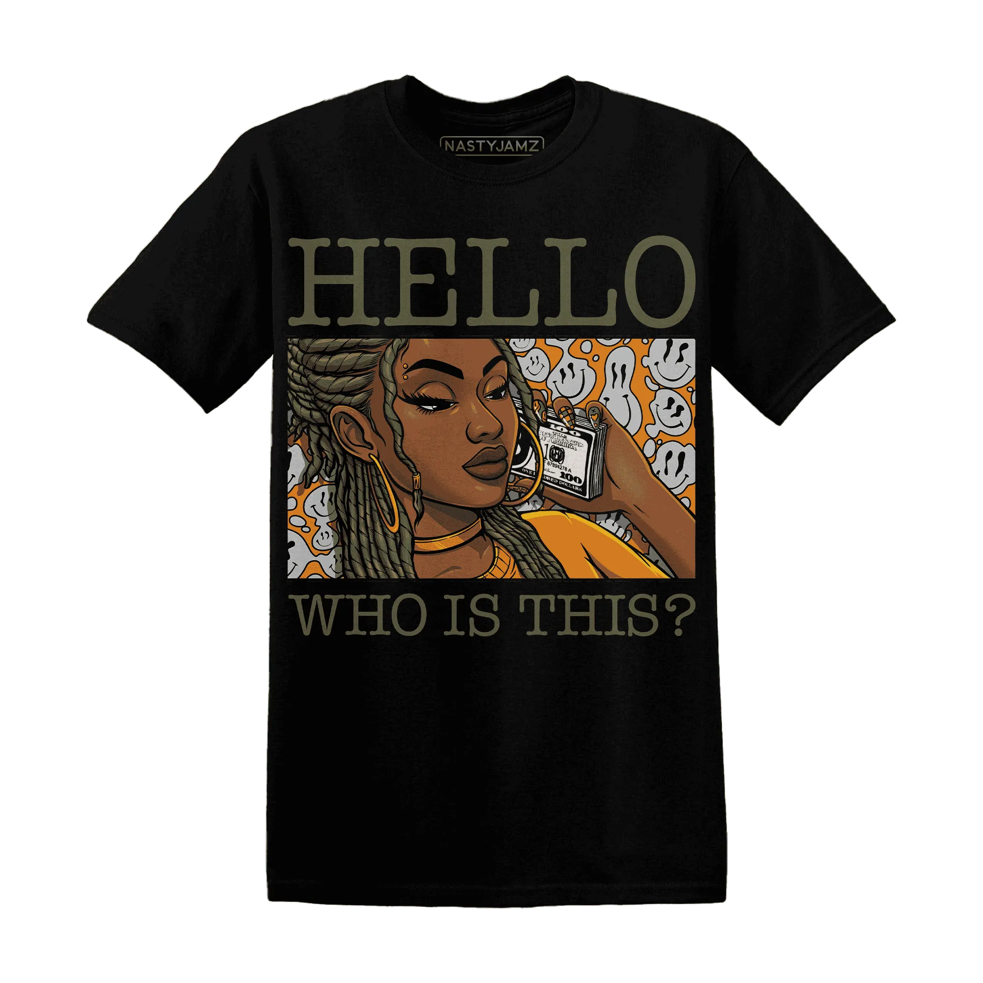 Olive-5s-T-Shirt-Match-Hello-Girl