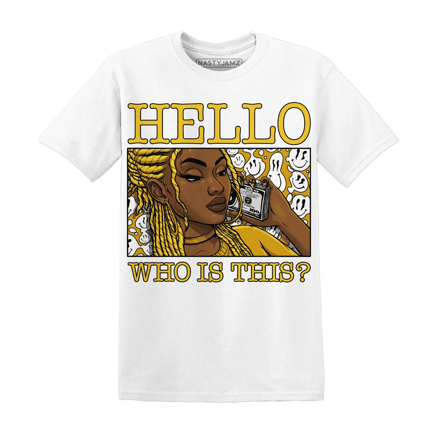 Yellow-Ochre-6s-T-Shirt-Match-Hello-Girl