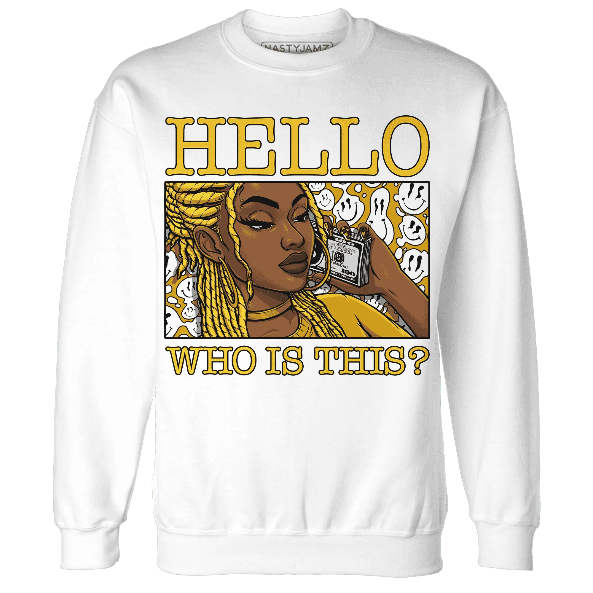 Yellow-Ochre-6s-Sweatshirt-Match-Hello-Girl