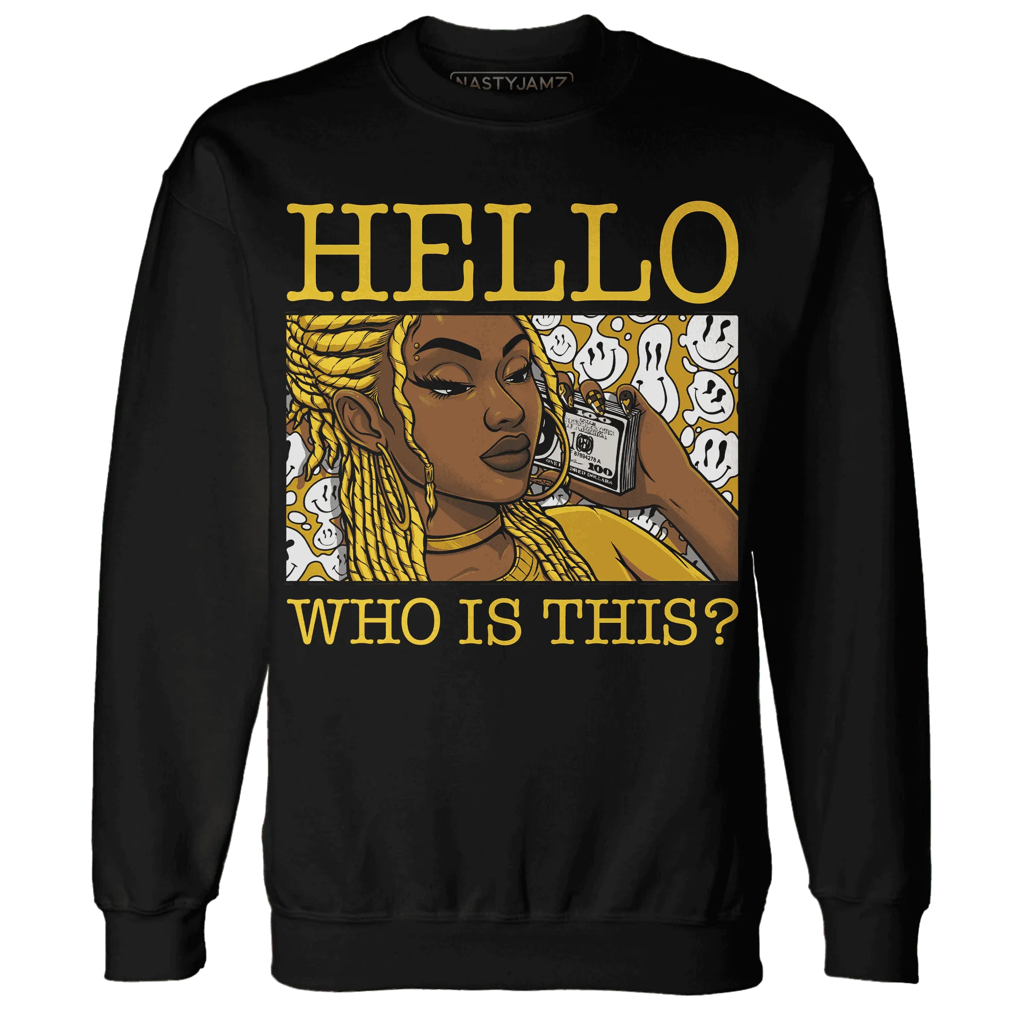 Yellow-Ochre-6s-Sweatshirt-Match-Hello-Girl