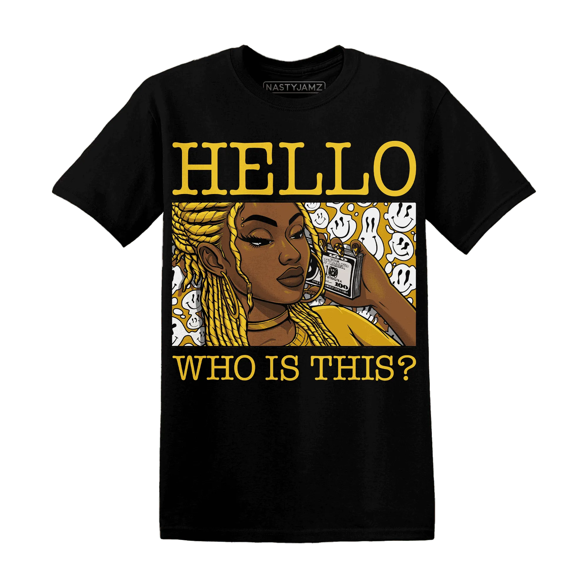 Yellow-Ochre-6s-T-Shirt-Match-Hello-Girl