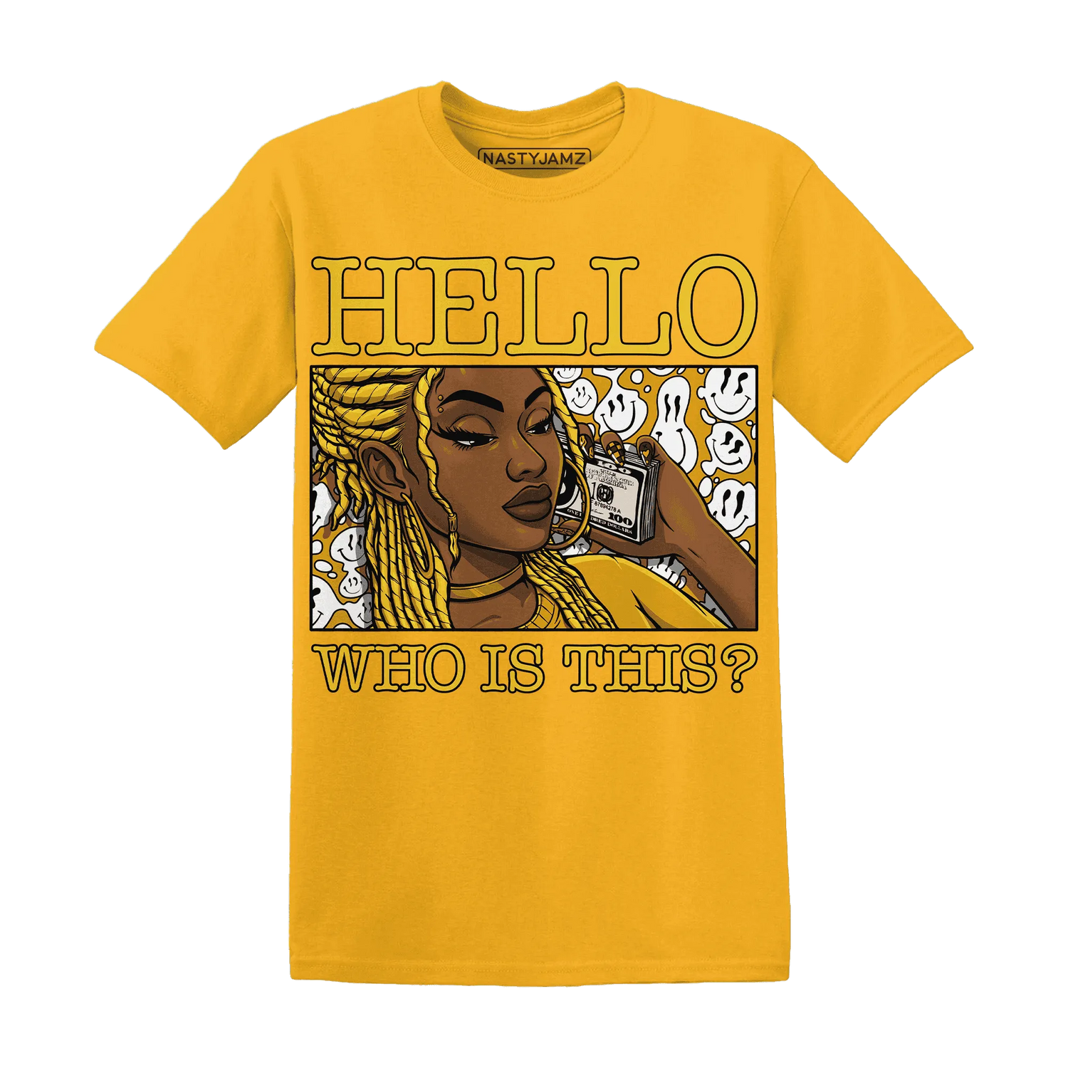 Yellow-Ochre-6s-T-Shirt-Match-Hello-Girl