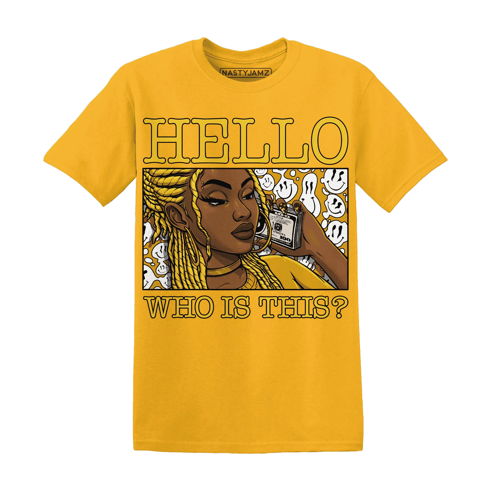 Yellow-Ochre-6s-T-Shirt-Match-Hello-Girl