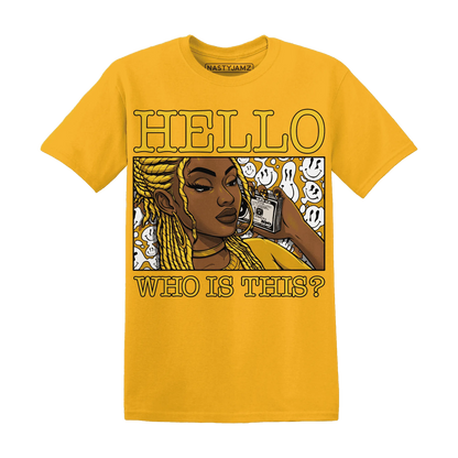 Yellow-Ochre-6s-T-Shirt-Match-Hello-Girl