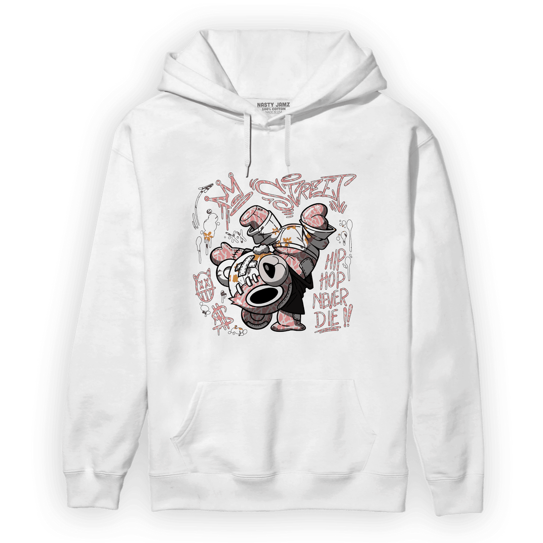 Red Stardust 3s Hoodie Match Hiphop Ber - NastyJamz