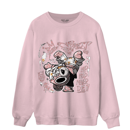 Red Stardust 3s Sweatshirt Match Hiphop Ber - NastyJamz