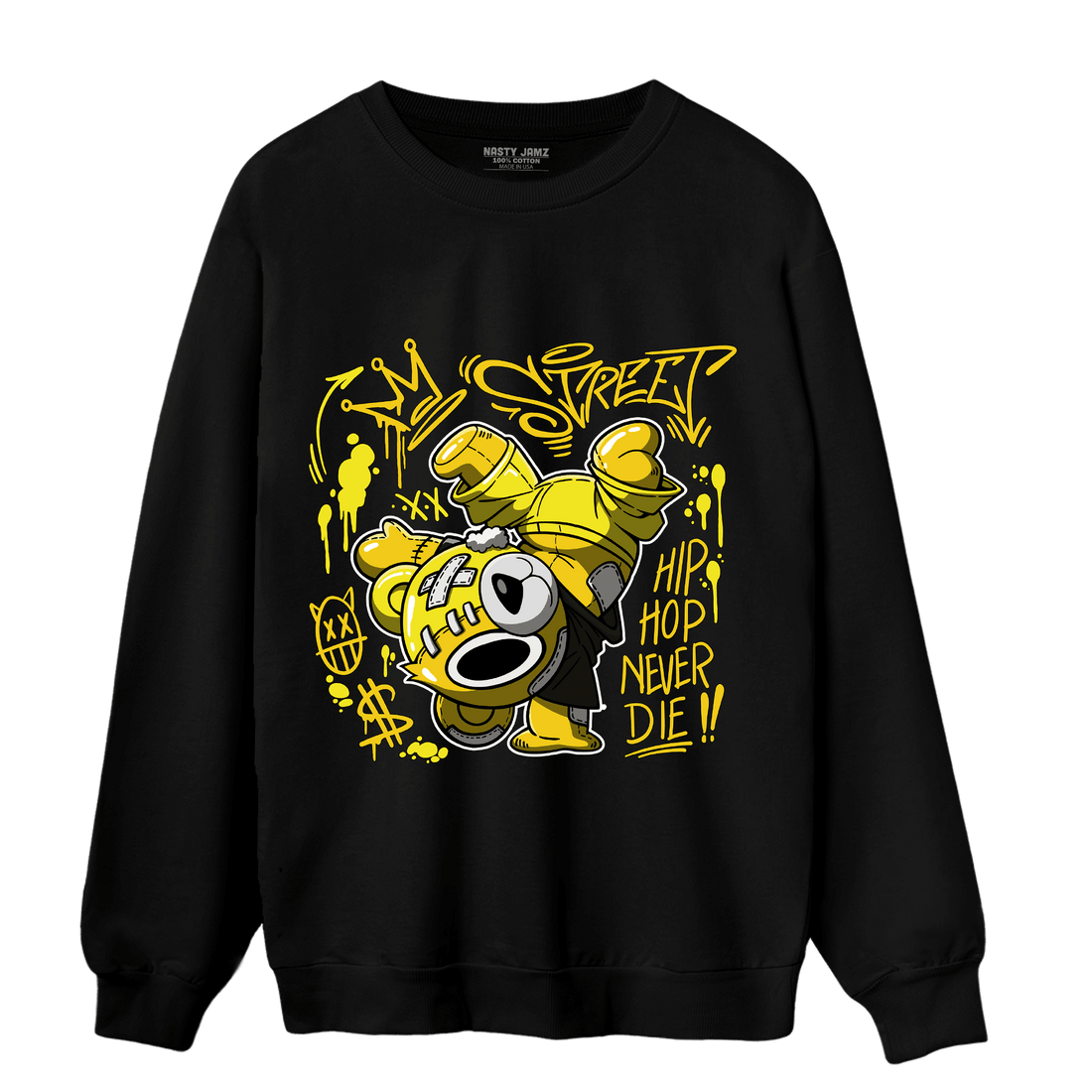 Vivid Sulfur 4s Sweatshirt Match Hiphop Ber - NastyJamz
