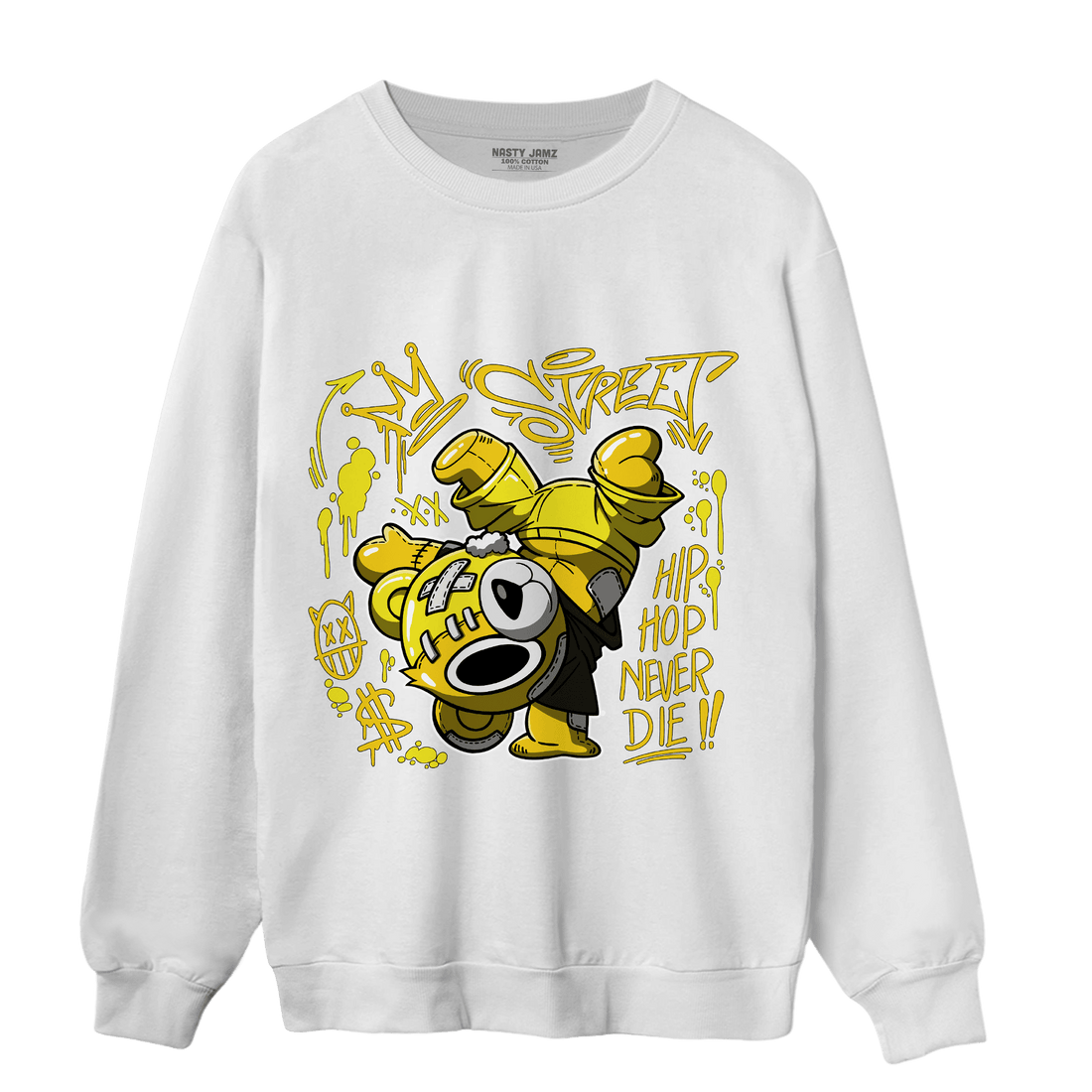Vivid Sulfur 4s Sweatshirt Match Hiphop Ber - NastyJamz