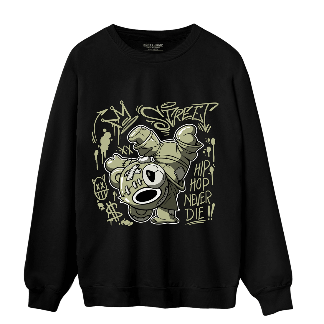 Yeezy Slide Resin Sweatshirt Match Hiphop Ber - NastyJamz