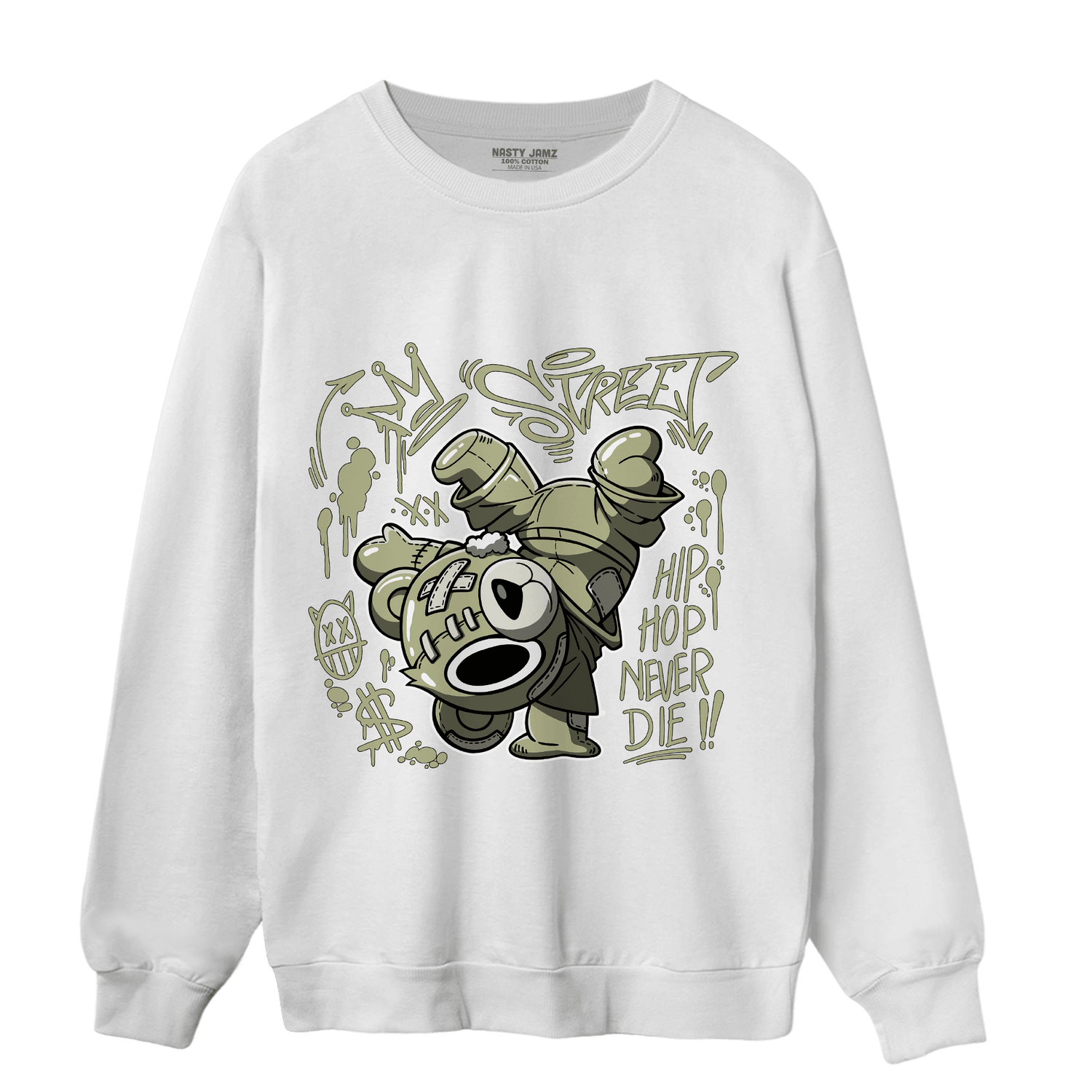 Yeezy Slide Resin Sweatshirt Match Hiphop Ber - NastyJamz