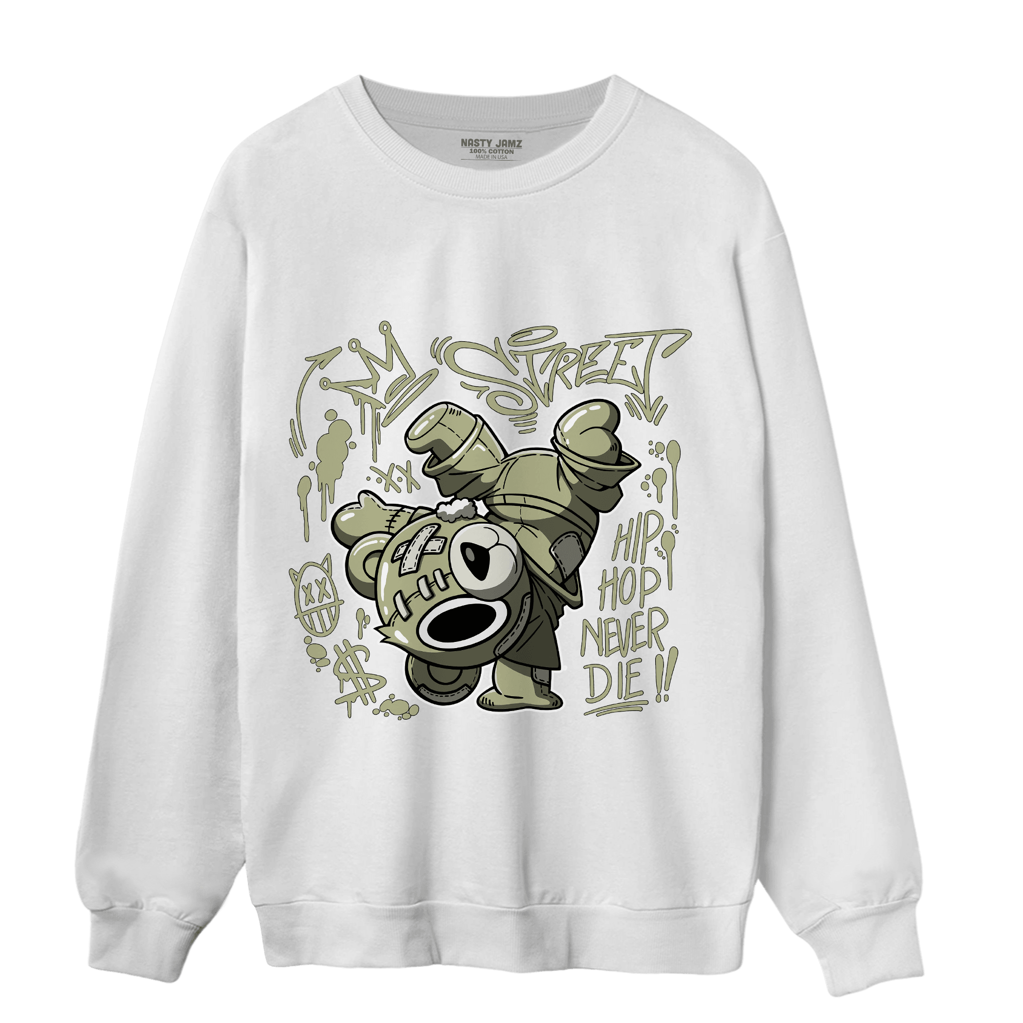 Yeezy Slide Resin Sweatshirt Match Hiphop Ber - NastyJamz