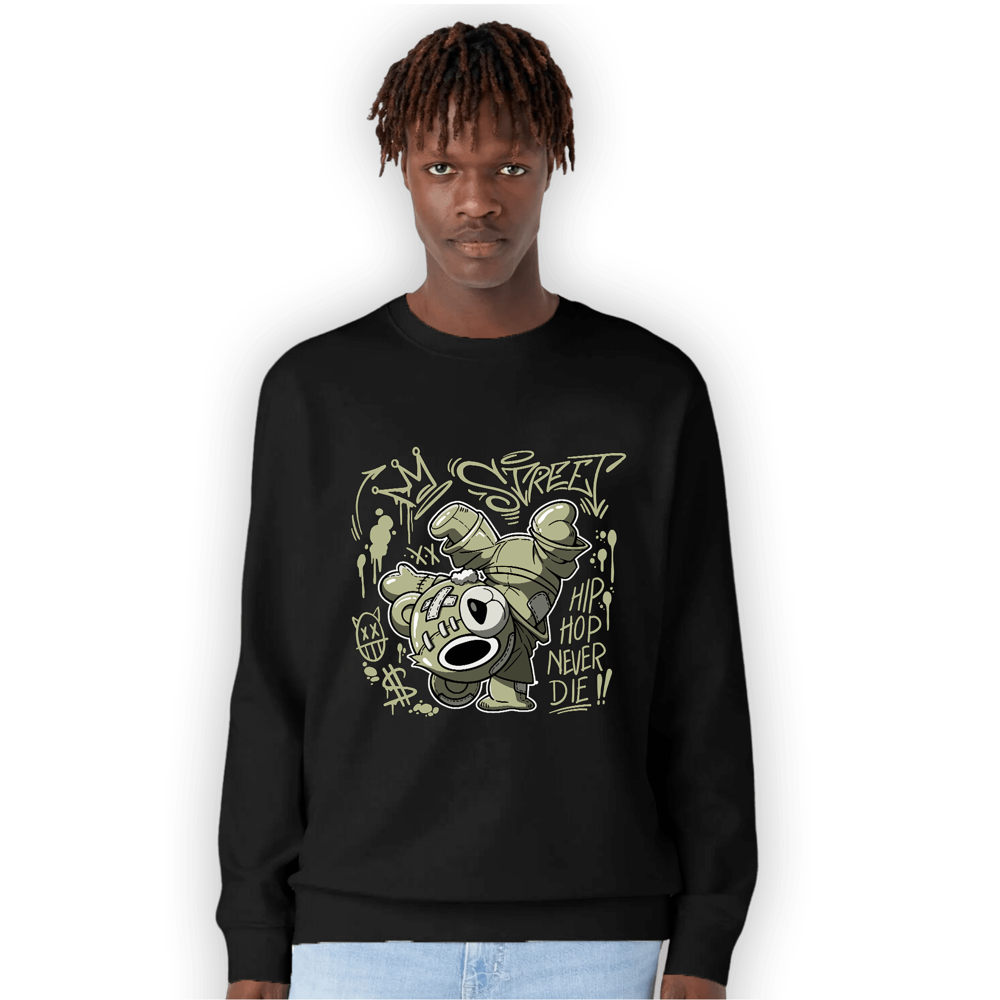 Yeezy Slide Resin Sweatshirt Match Hiphop Ber - NastyJamz