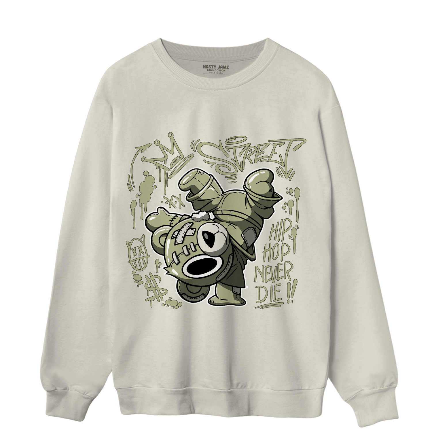 Yeezy Slide Resin Sweatshirt Match Hiphop Ber - NastyJamz