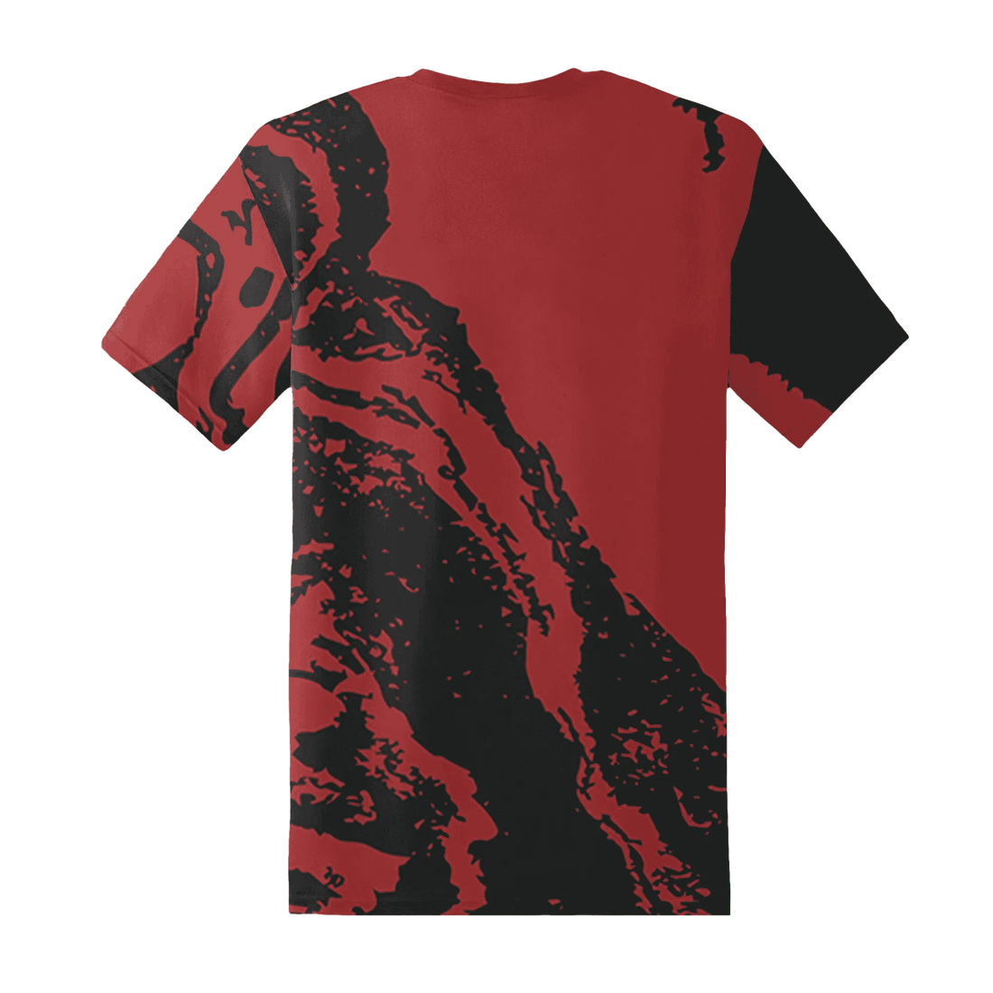 Black-Toe-Reimagined-Red-White-1s-NastyJamz-T-Shirt-Match-Hustle-All-Day-3D