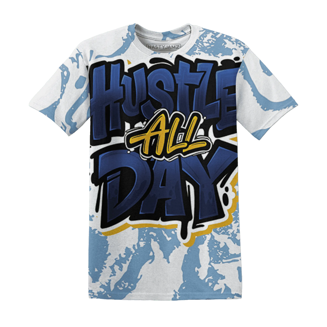 First-In-Flight-1s-T-Shirt-Match-Hustle-All-Day-3D