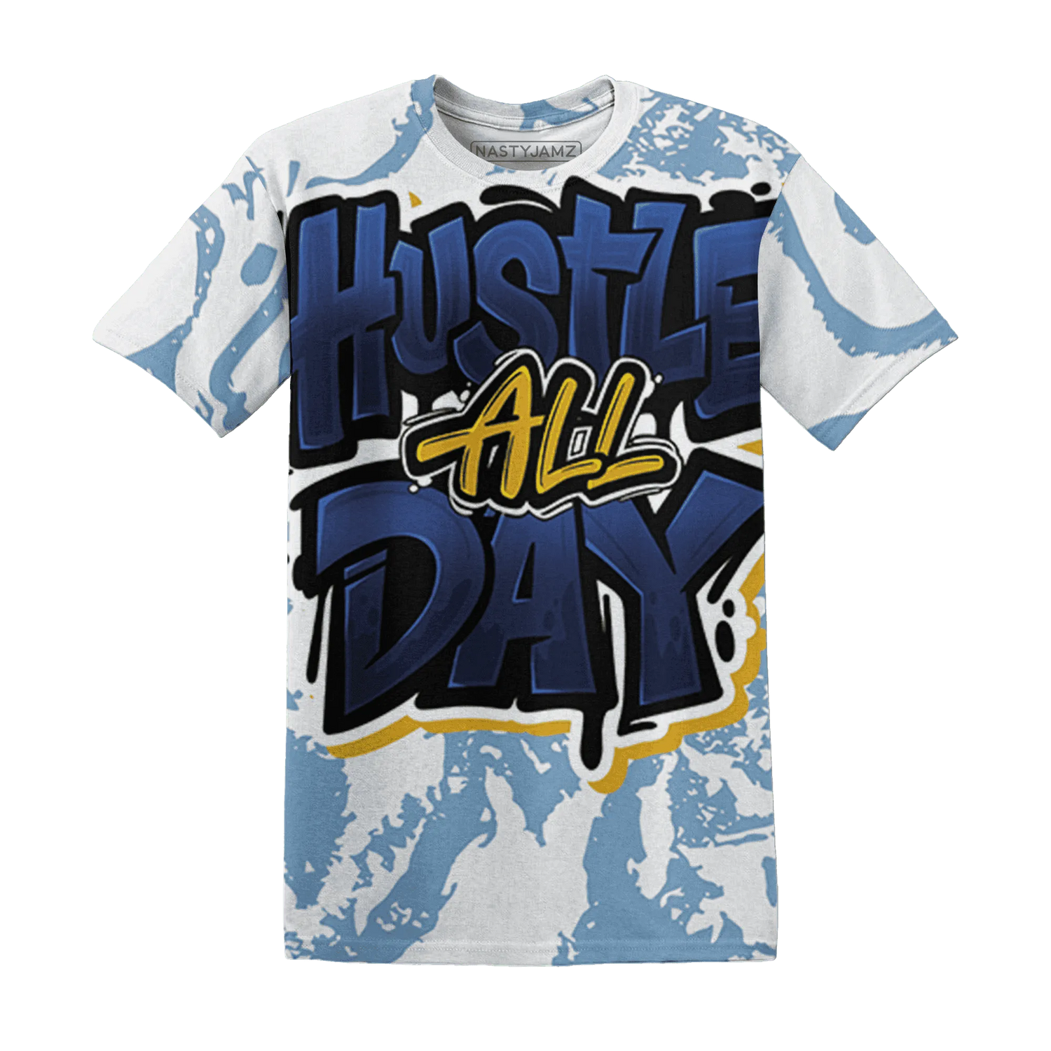 First-In-Flight-1s-T-Shirt-Match-Hustle-All-Day-3D