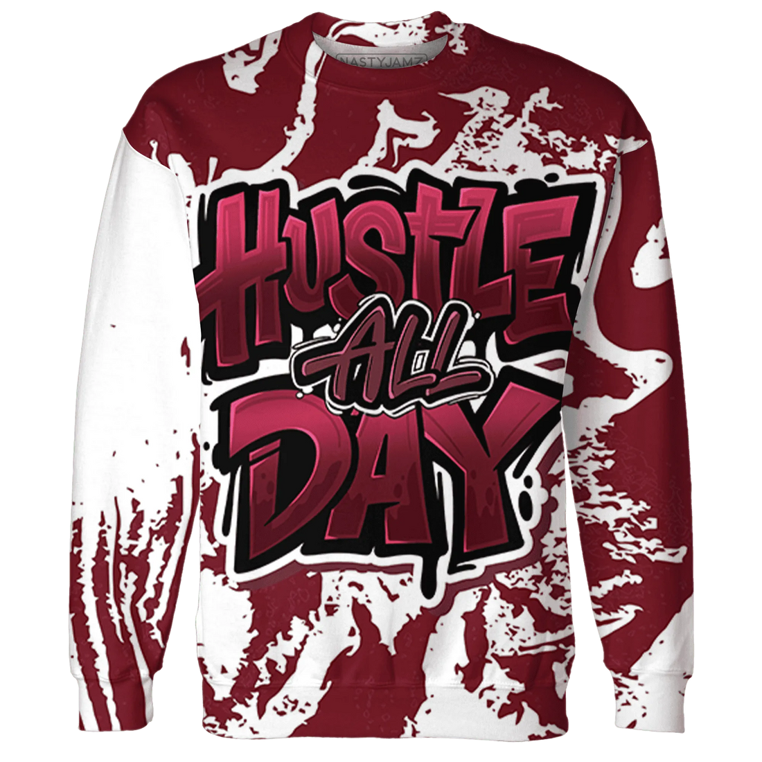 High-White-Team-Red-1s-Sweatshirt-Match-Hustle-All-Day-3D