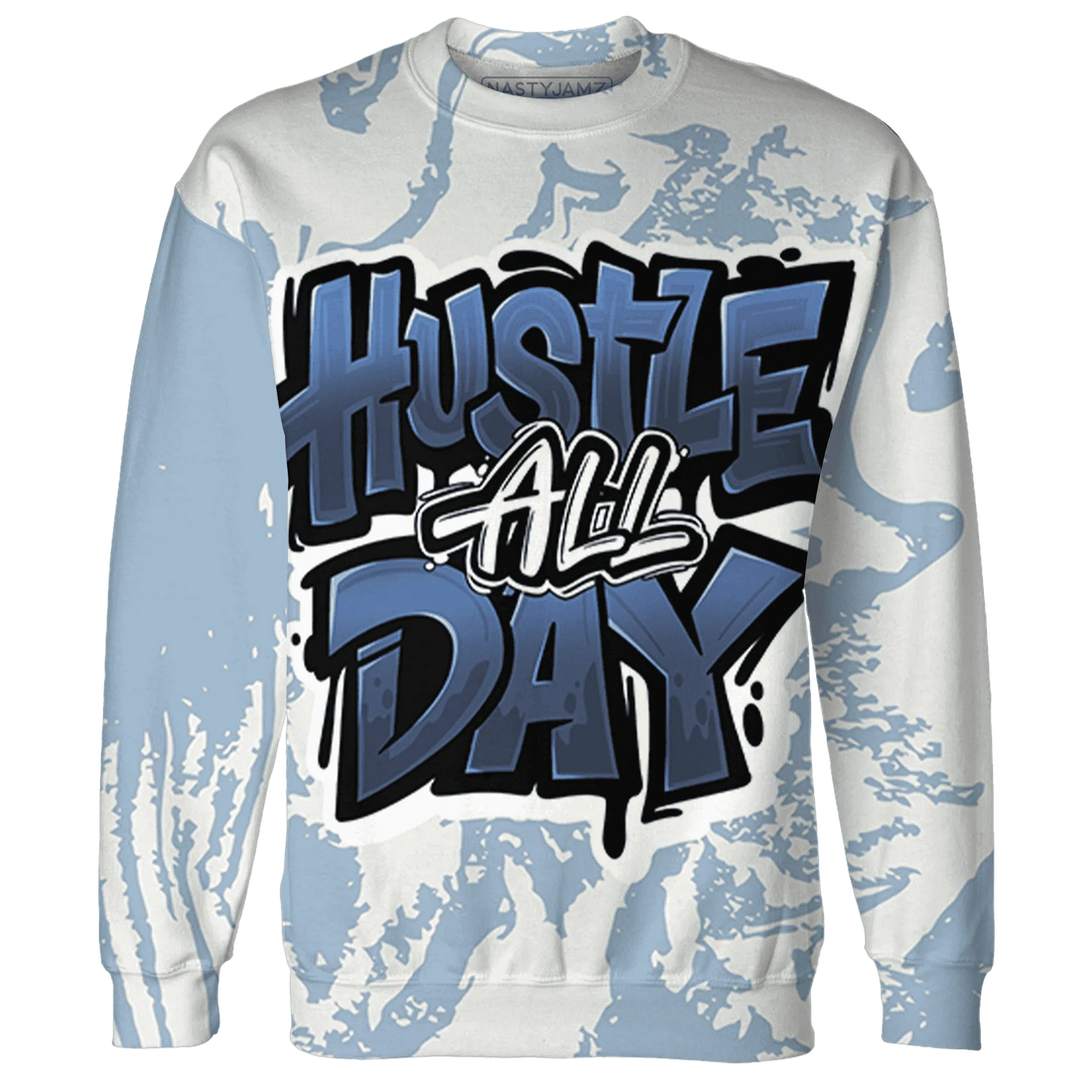 Mid-Diffused-Blue-Grey-1s-Sweatshirt-Match-Hustle-All-Day-3D