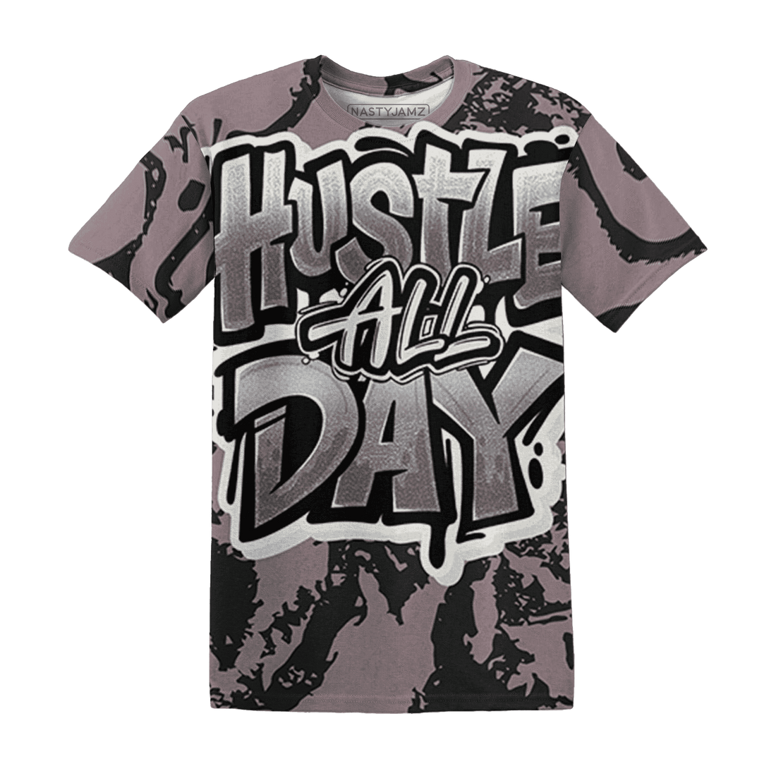 Black-Violet-Ore-3s-T-Shirt-Match-Hustle-All-Day-3D