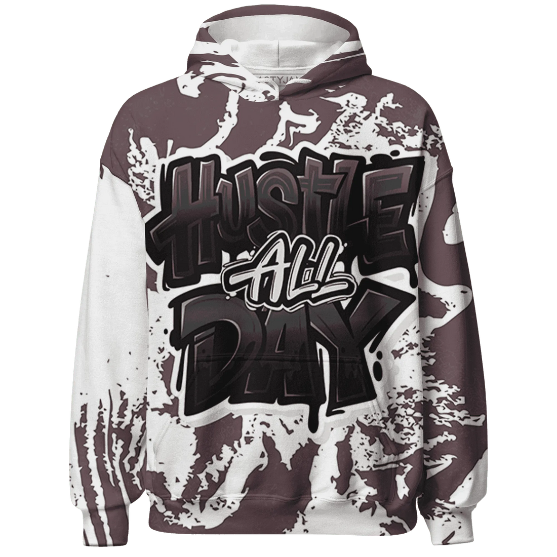 Burgundy-Crush-3s-Hoodie-Match-Hustle-All-Day-3D