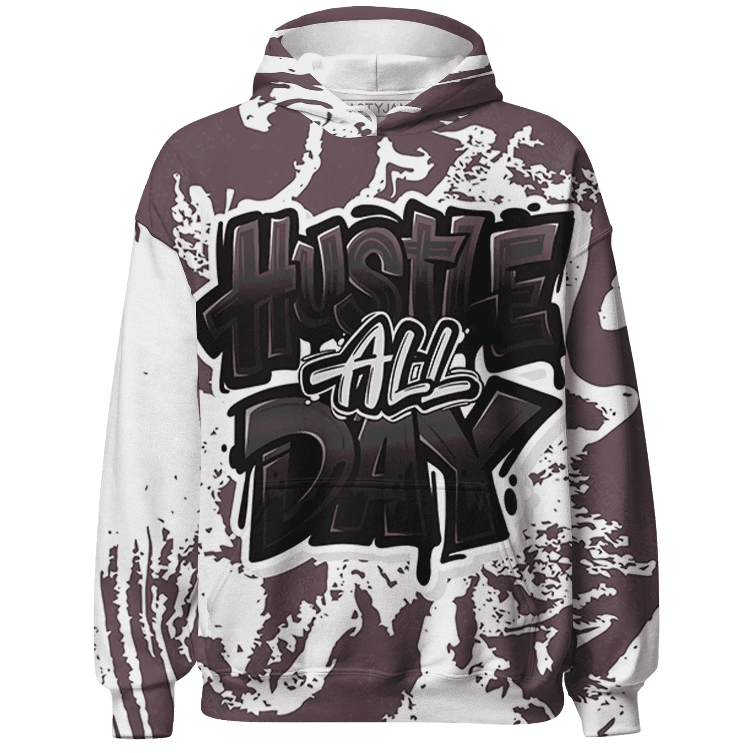Burgundy-Crush-3s-Hoodie-Match-Hustle-All-Day-3D