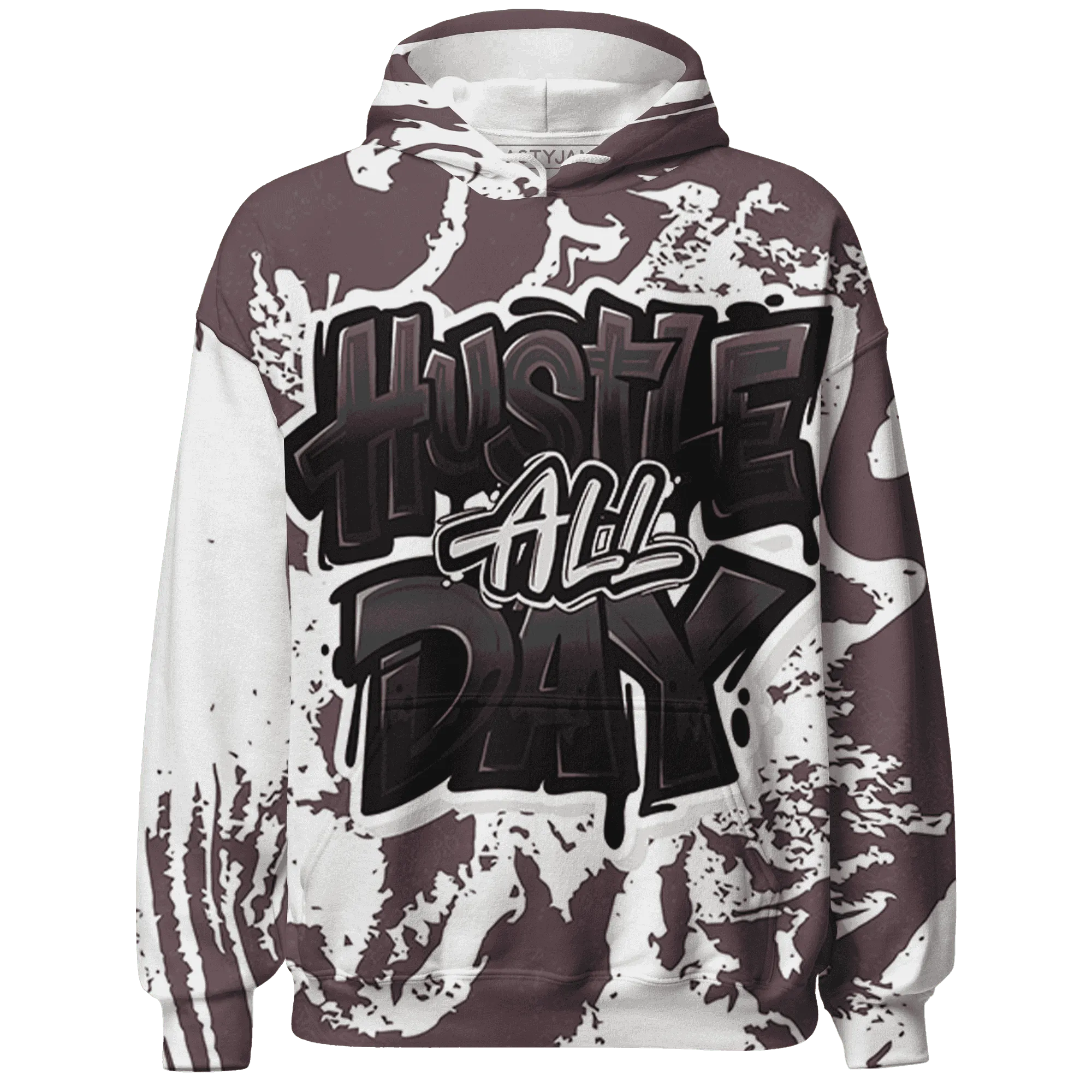 Burgundy-Crush-3s-Hoodie-Match-Hustle-All-Day-3D