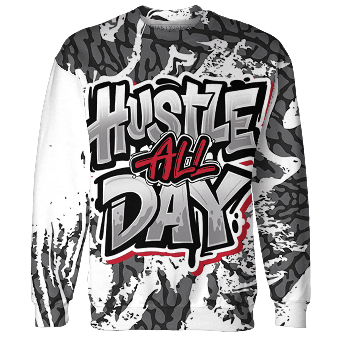 Cement-Grey-3s-Sweatshirt-Match-Hustle-All-Day-3D