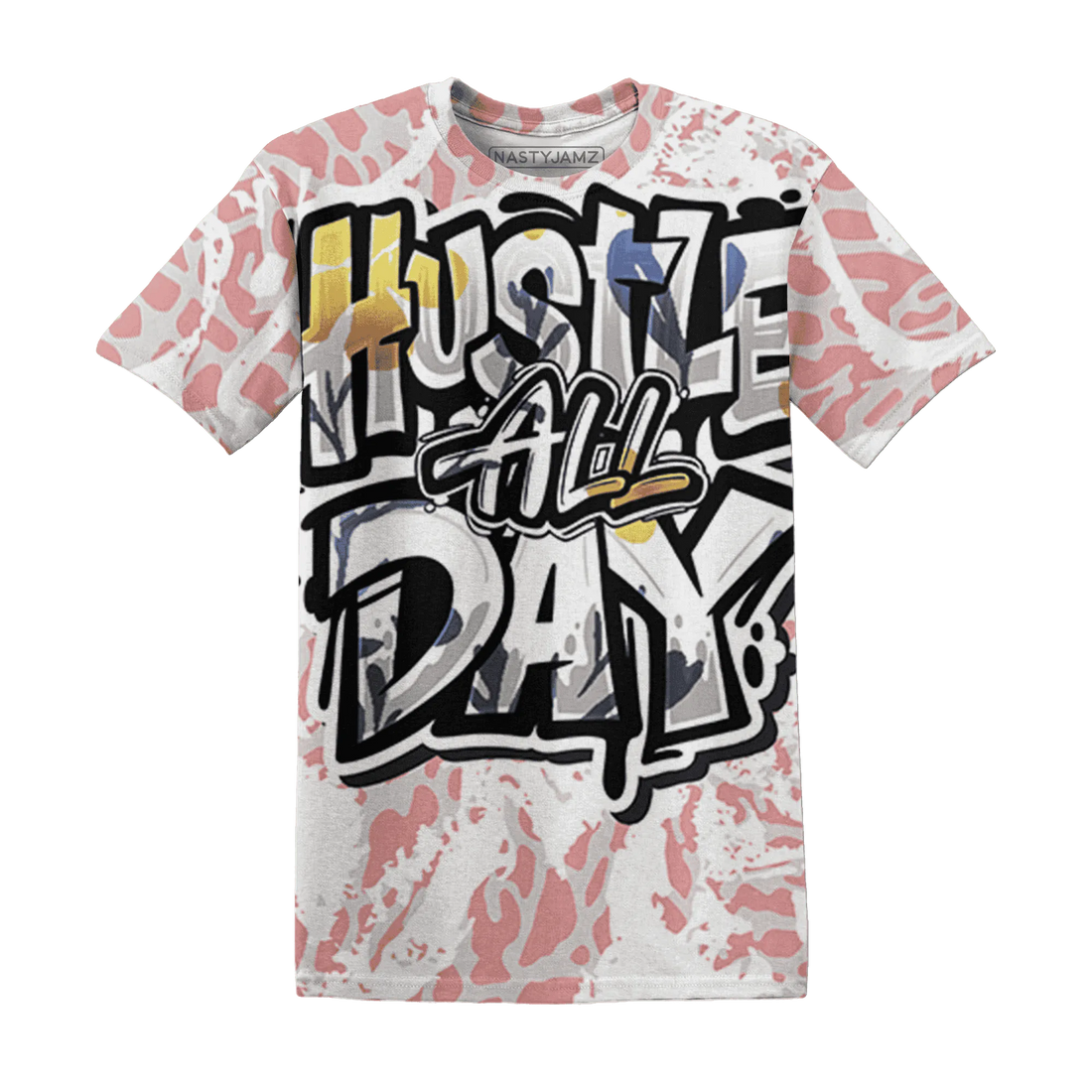 Red-Stardust-3s-T-Shirt-Match-Hustle-All-Day-3D