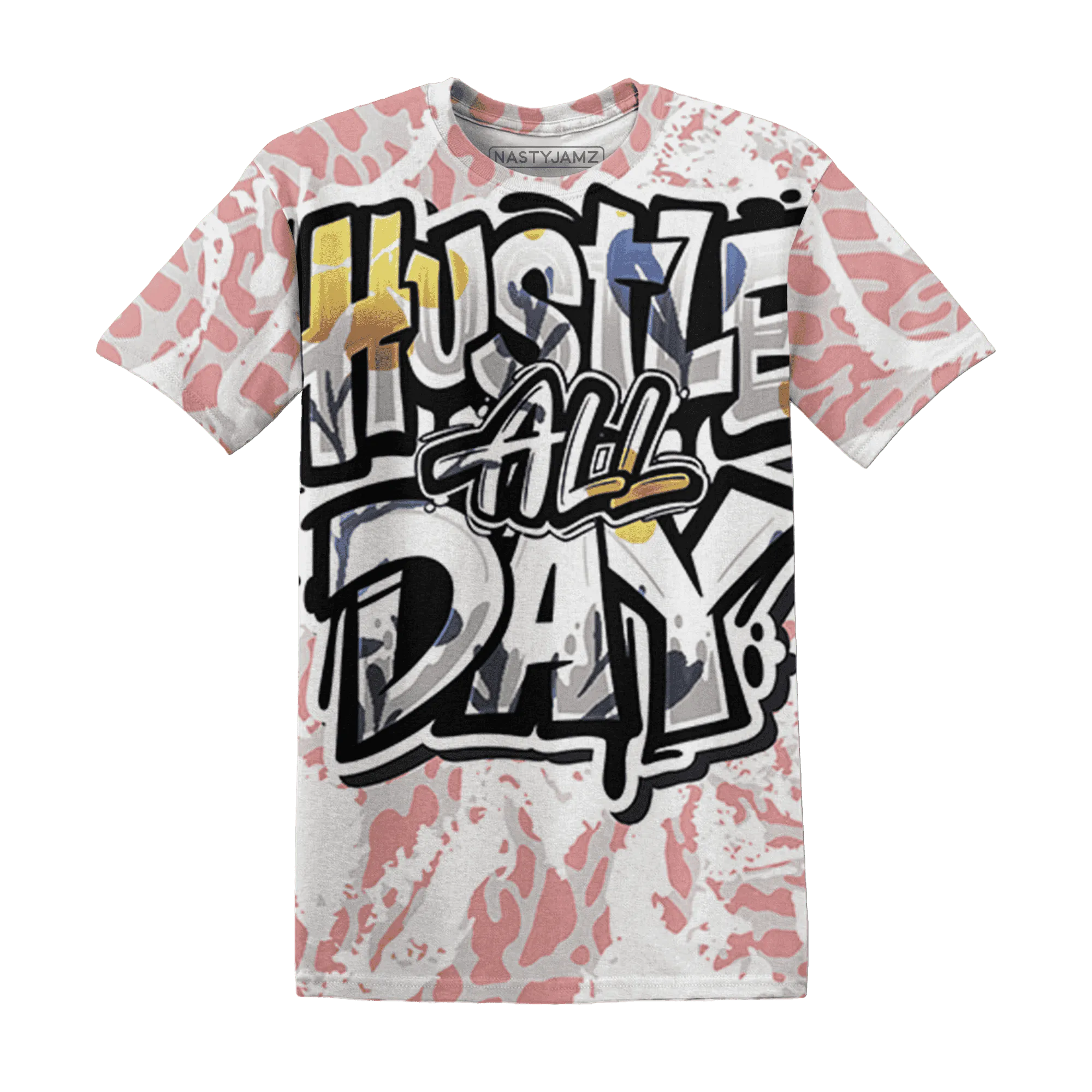 Red-Stardust-3s-T-Shirt-Match-Hustle-All-Day-3D