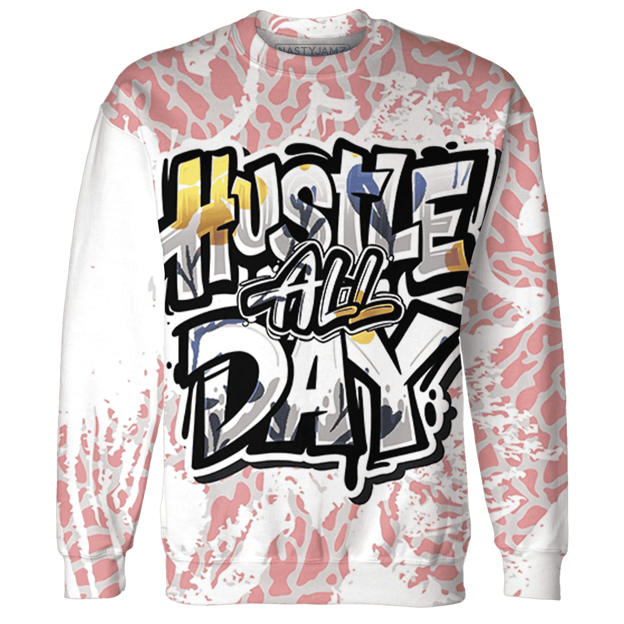 Red-Stardust-3s-Sweatshirt-Match-Hustle-All-Day-3D