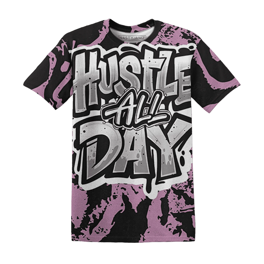 Orchid-Neutral-Grey-Black-White-4s-NastyJamz-T-Shirt-Match-Hustle-All-Day-3D